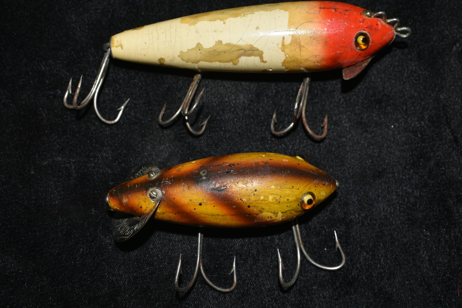 Two Early Heddon Lures Both Lures are marked Heddon (1 of 5)