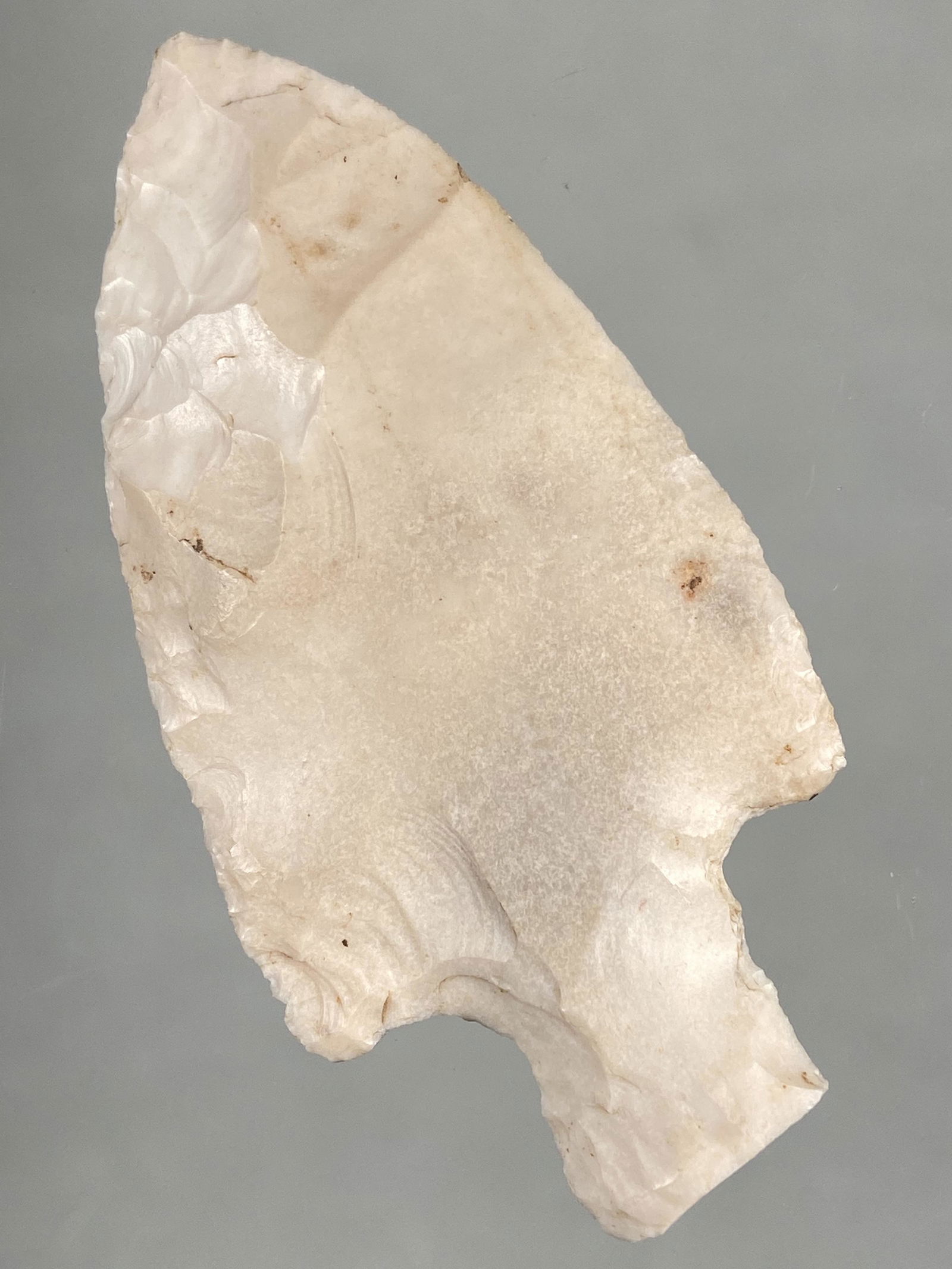 2 3/4" KRAMER FOUND AT THE CHAMP FARM IN ST LOUIS: 2 3/4" KRAMER FOUND AT THE CHAMP FARM IN ST LOUIS COUNTY MISSOURI ON 6-16-74 BY LLOYD ROSE, INDIAN ARROWHEAD ARTIFACT