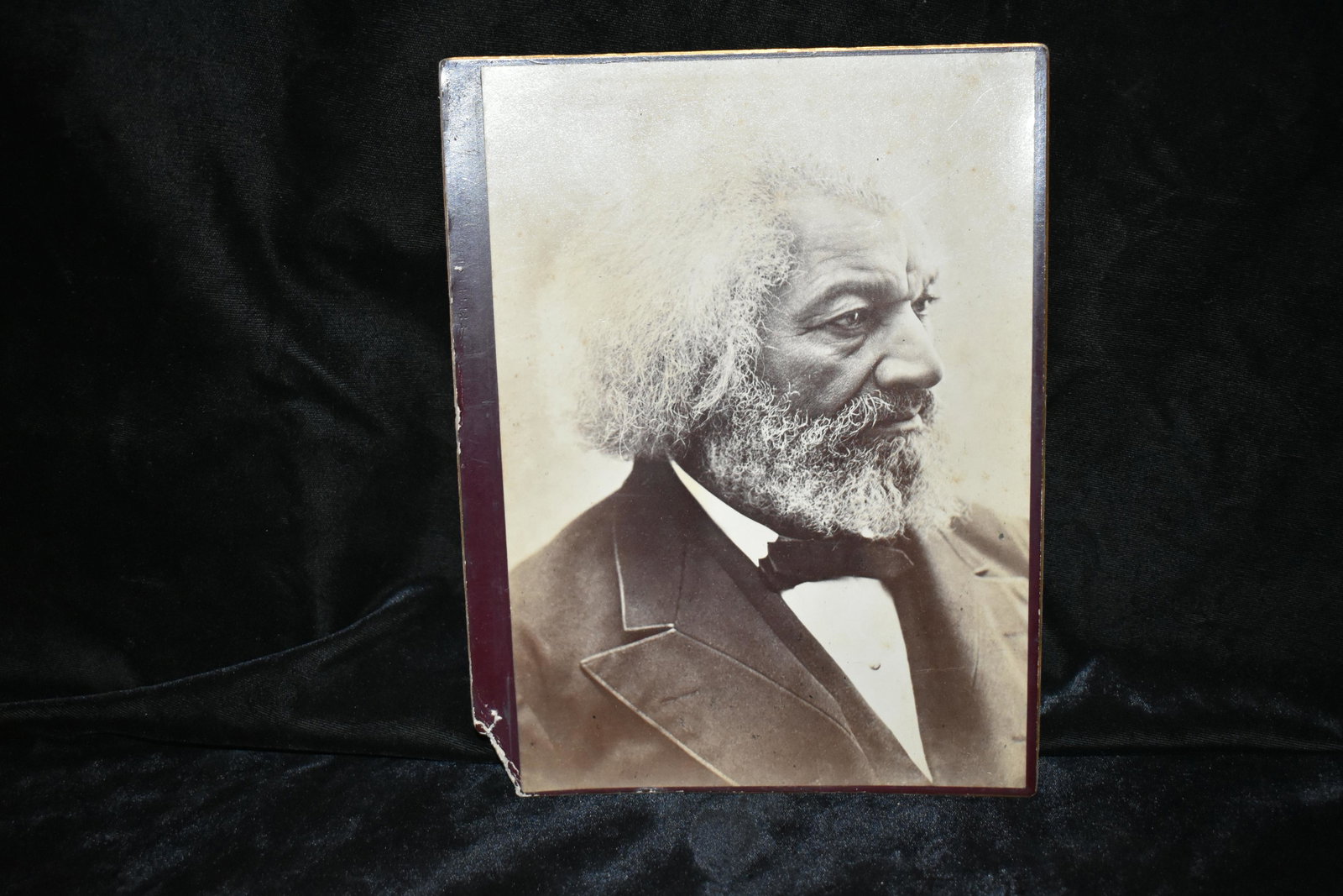 1880's CDV of Frederick Douglas: Large 1870's to 1880's CDV or Cabinet Card of Frederick Douglas. Frederick Douglas was an American social reformer, abolitionist, orator, writer, and statesman. After escaping from slavery in Maryland