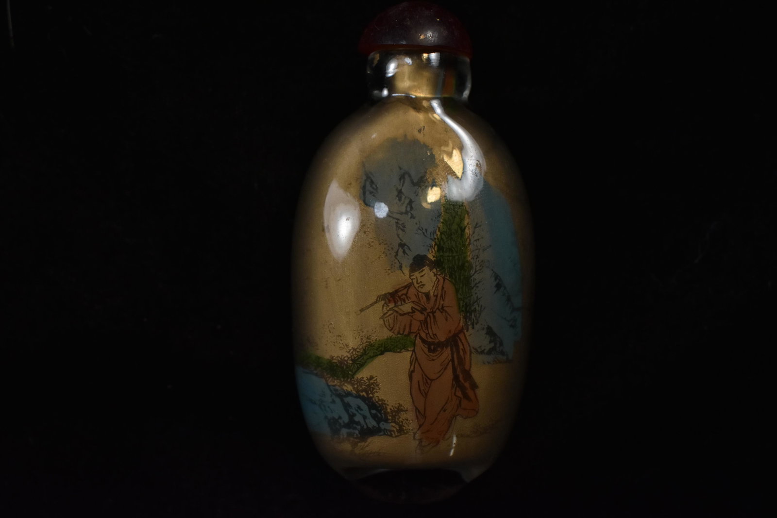 3" Glass Snuff Bottle, 1900s China (1 of 3)