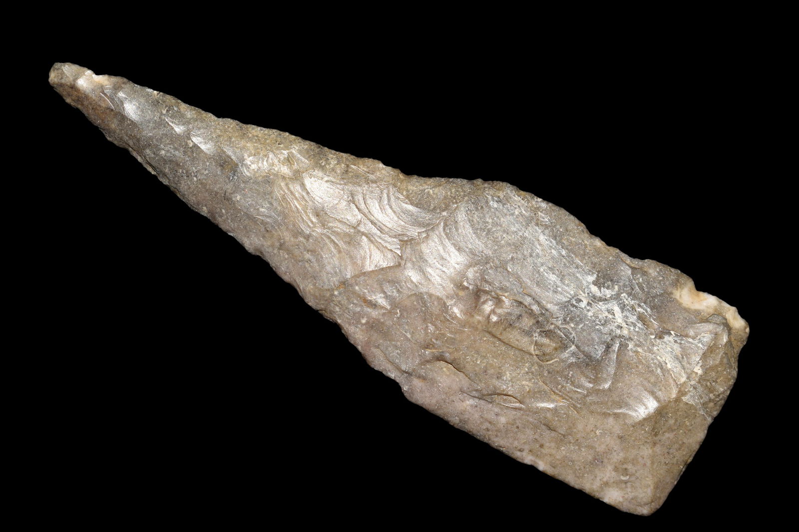 4" Stansfield Blade with great river stain, Found in (1 of 7)