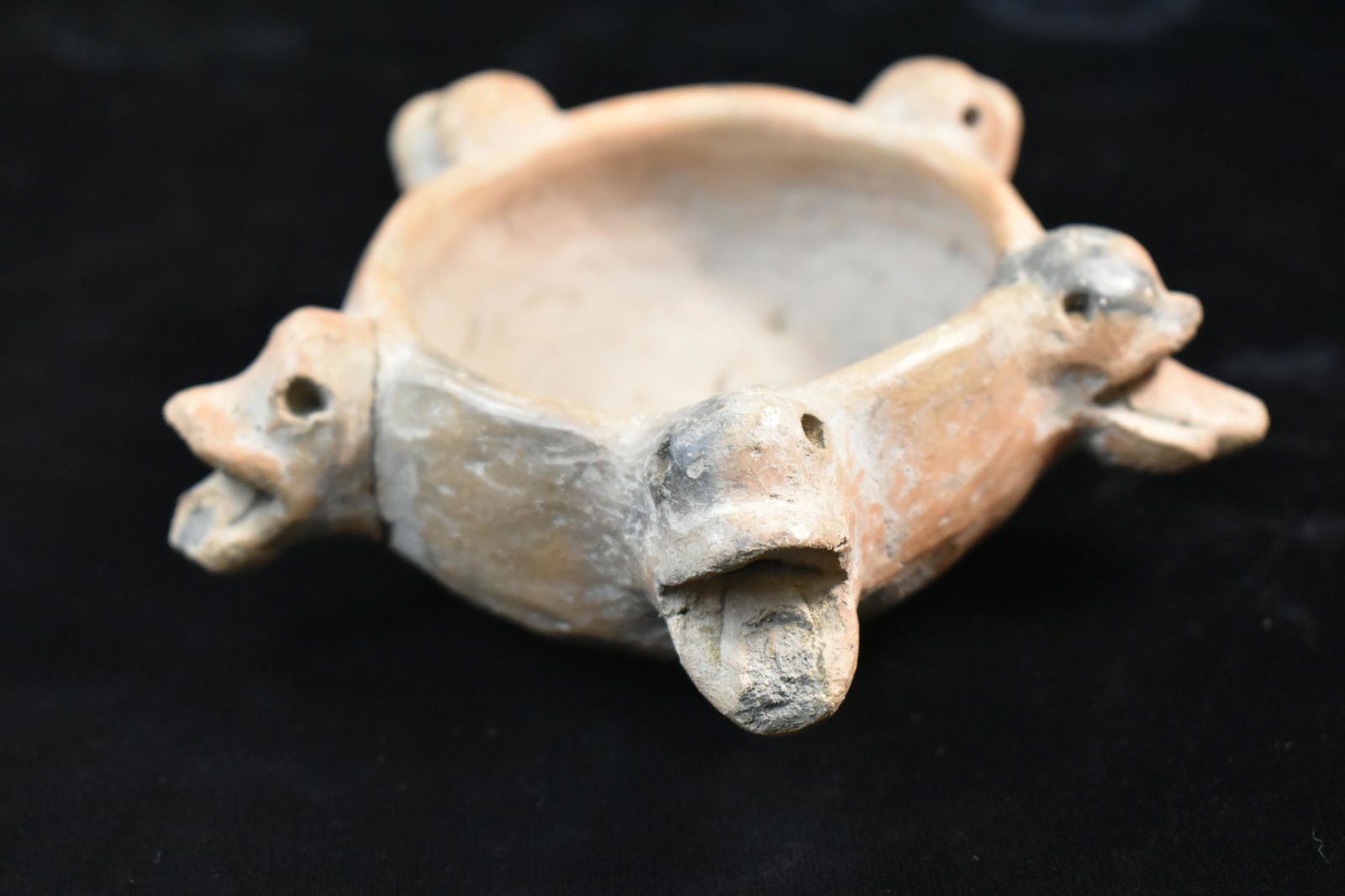 5 1/8" Pre Columbian Head Bowl (1 of 5)