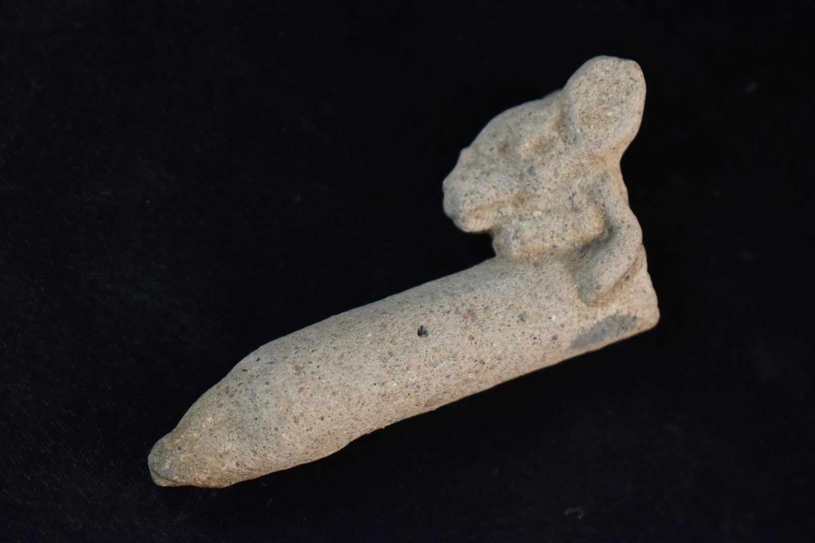 3 1/4" Pre Columbian Effigy Pipe (1 of 5)
