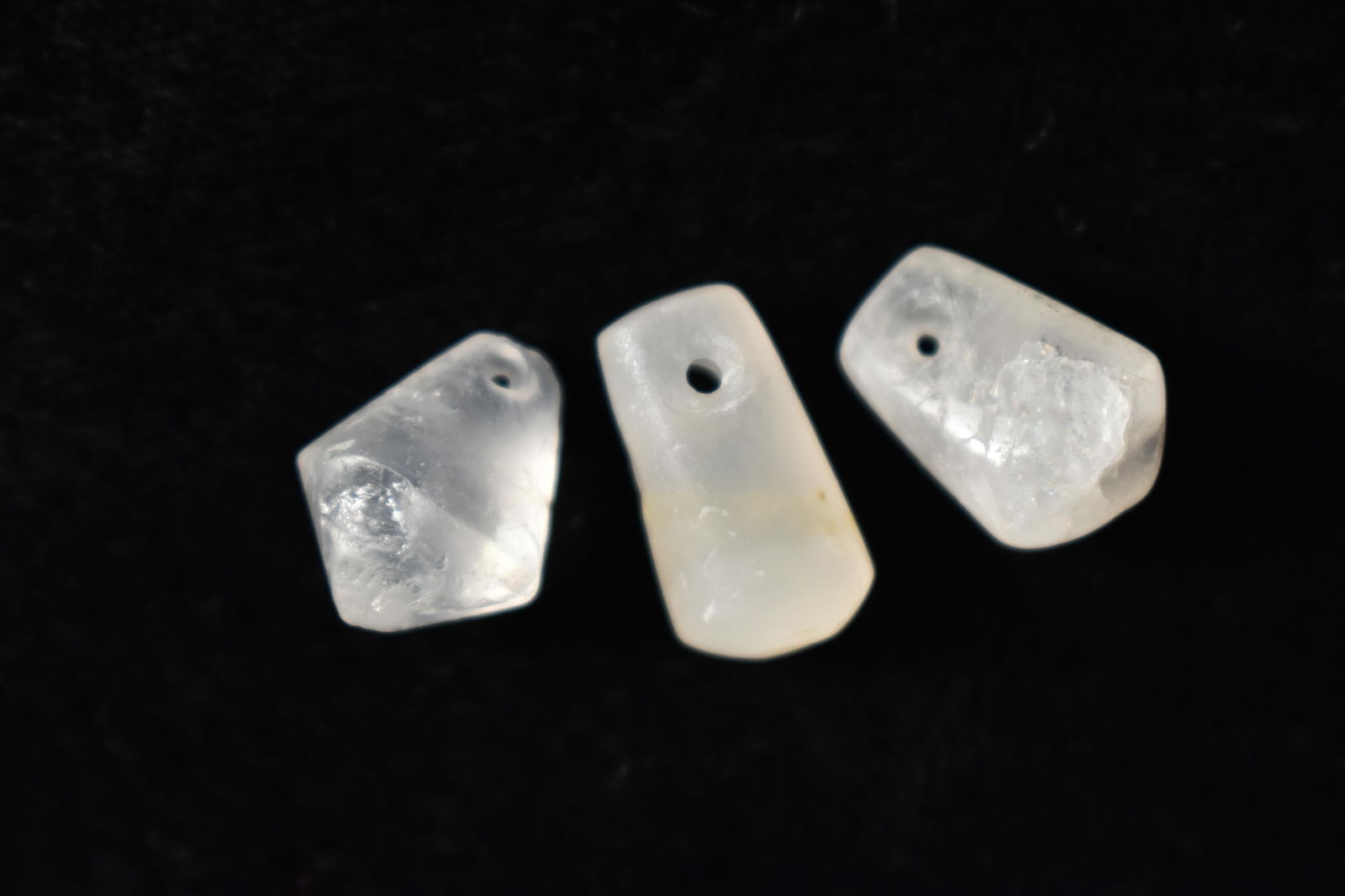 Lot of 3 5/8" Tairona Clear Crystal Pendants Columbia (1 of 3)