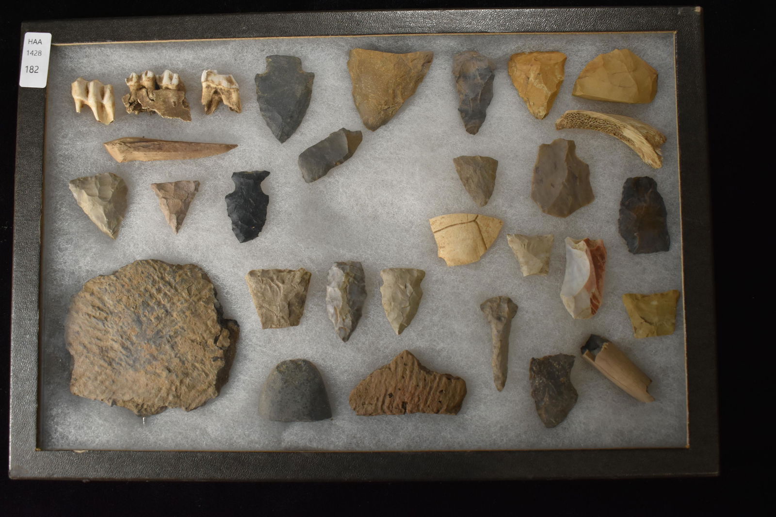 Lot of 35 Tools & Points With Pottery Fragments from (1 of 5)