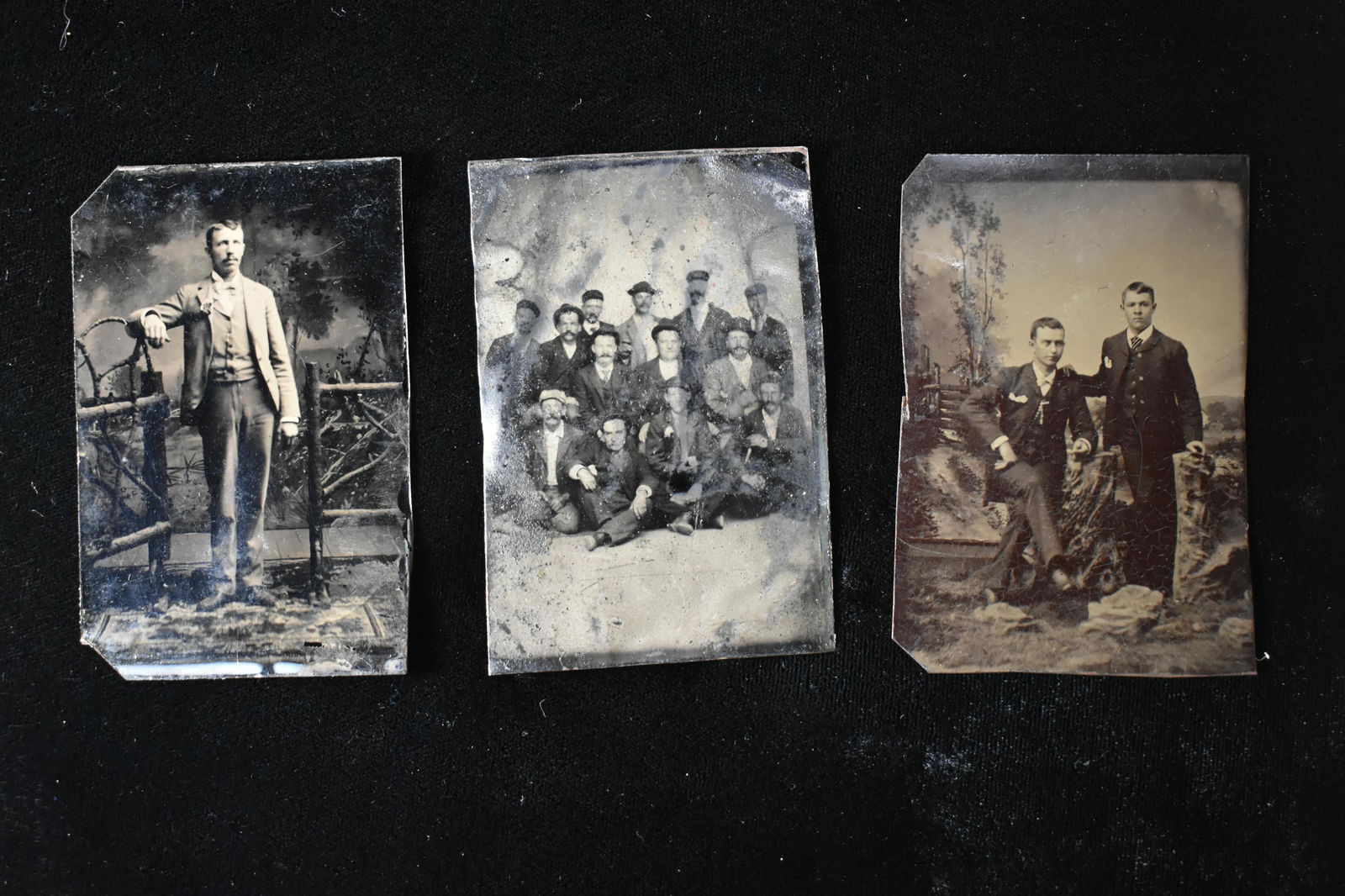 Lot of 3 Tin Type Photographs, Vintage (1 of 6)