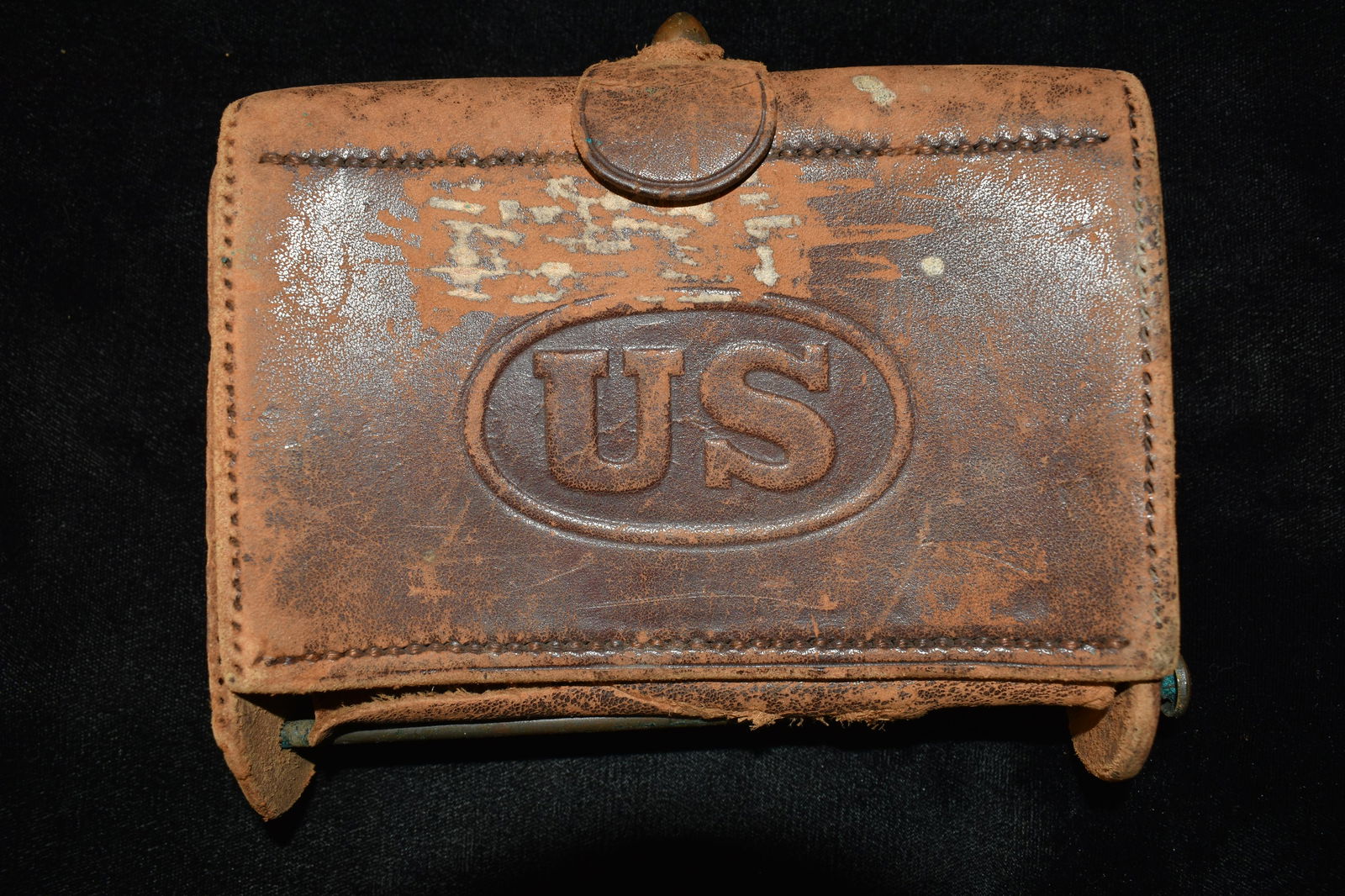 Us Leather Ammo Box, Civil War Era (1 of 4)