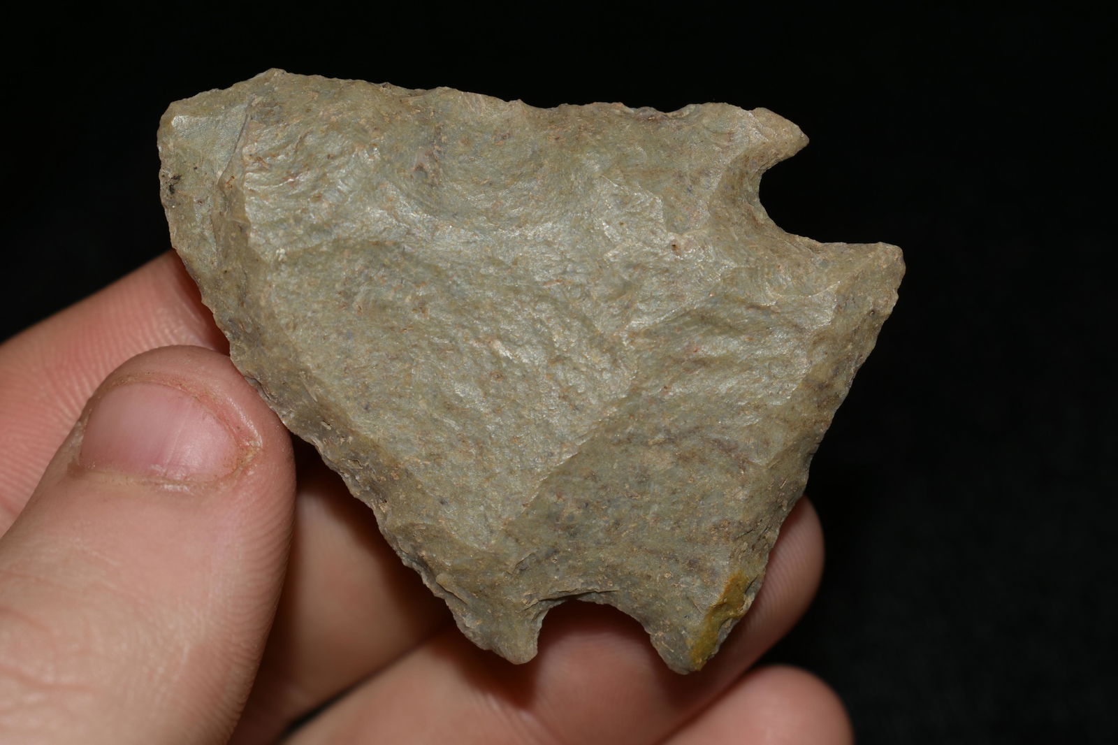 NICE 2" LONG KIRK CORNERNOTCH FOUND IN THE BENTON / (1 of 6)