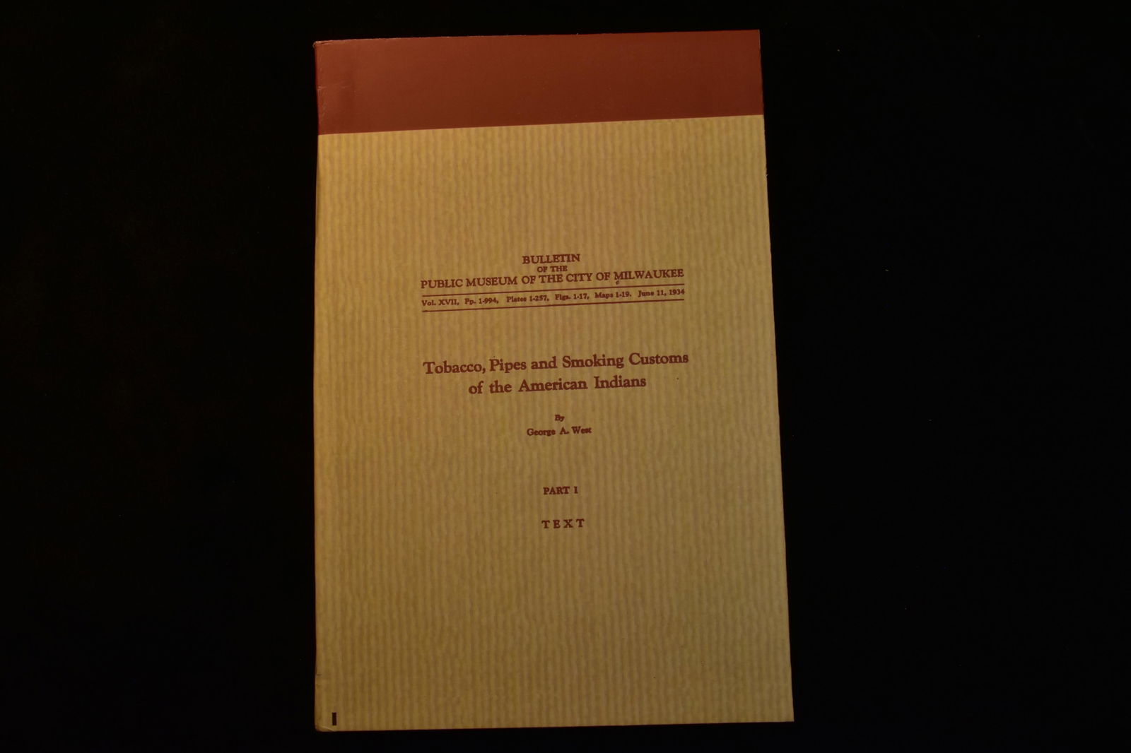 BOOK; TOBACCO, PIPES, AND SMOKING CUSTOMS OF THE (1 of 3)
