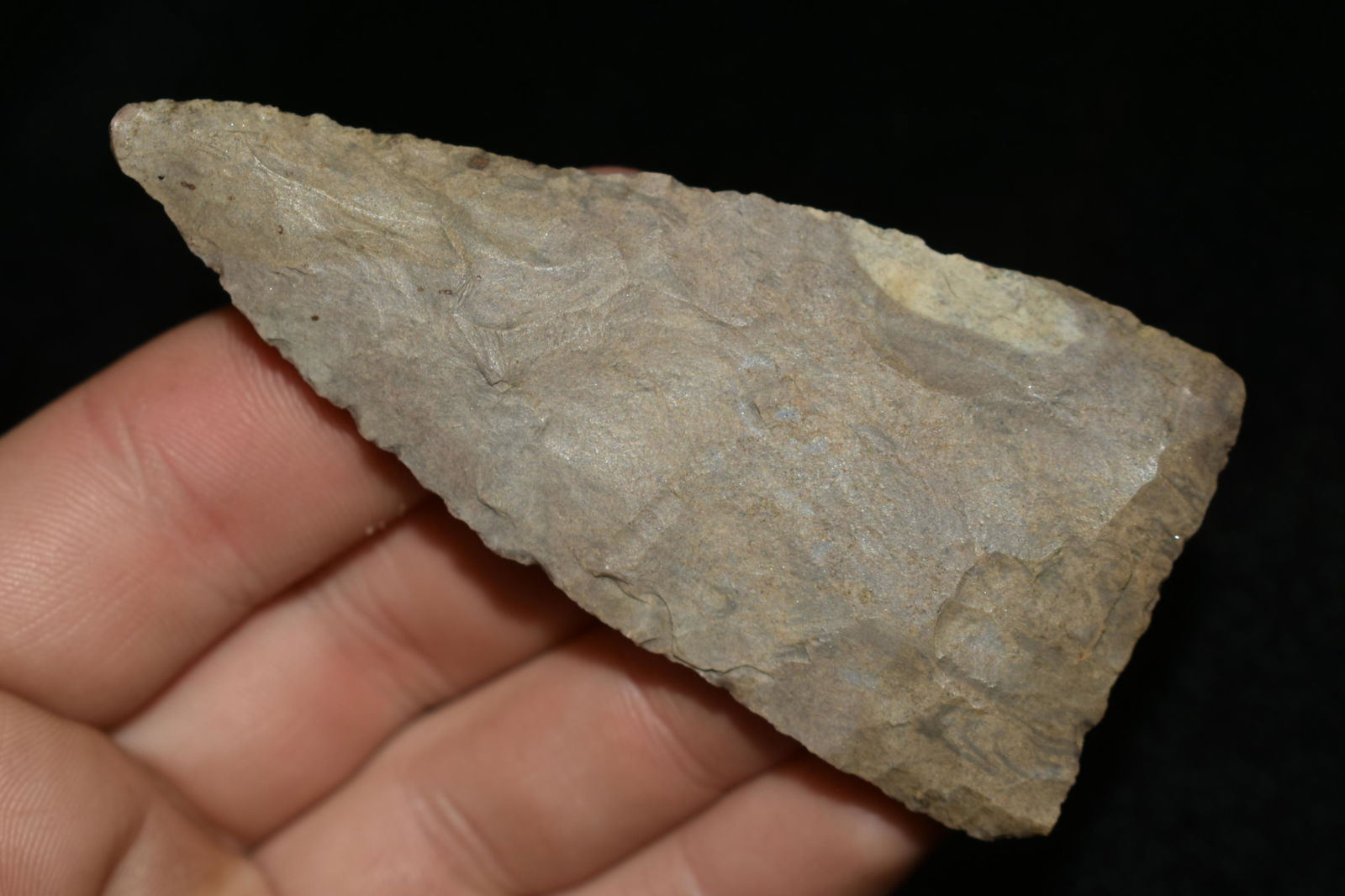 NICE 3 1/4" LONG THIN AND WELL FLAKED STANFIELD BLADE (1 of 5)