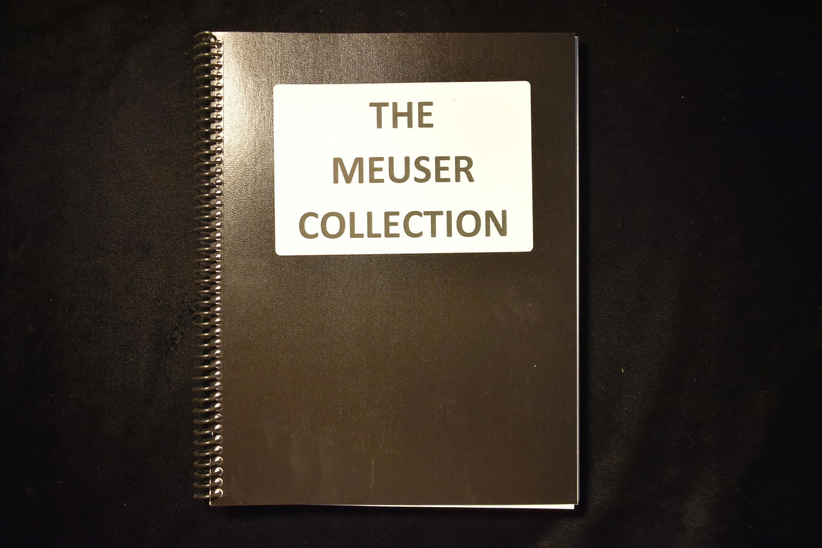 COPY OF THE MEUSER COLLECTION CATALOG, GORDON MEUSER, (1 of 3)