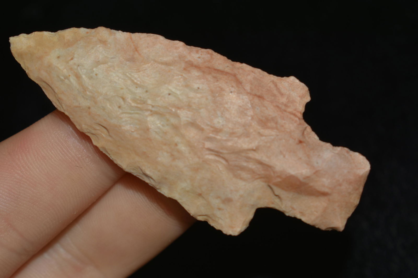 COLORFUL 2 3/4" SQUARE STEMMED ARCHAIC POINT FOUND IN (1 of 5)