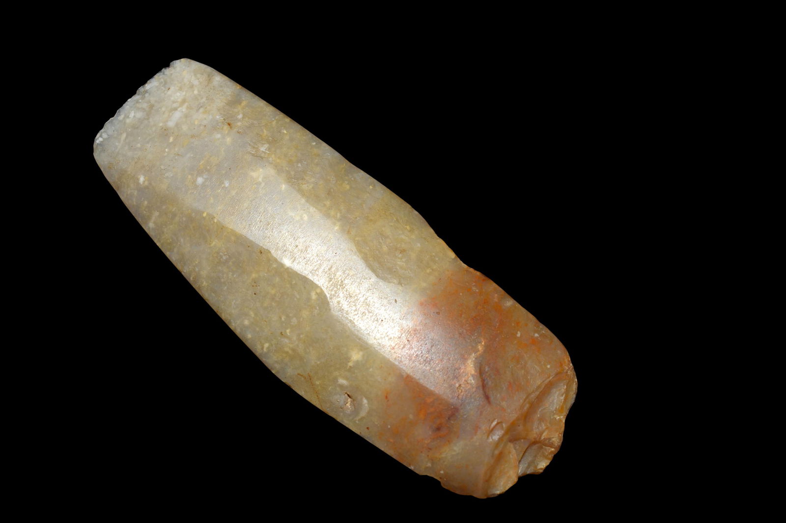 4 1/2" Highly Polished Kaolin Adze, Native (1 of 6)