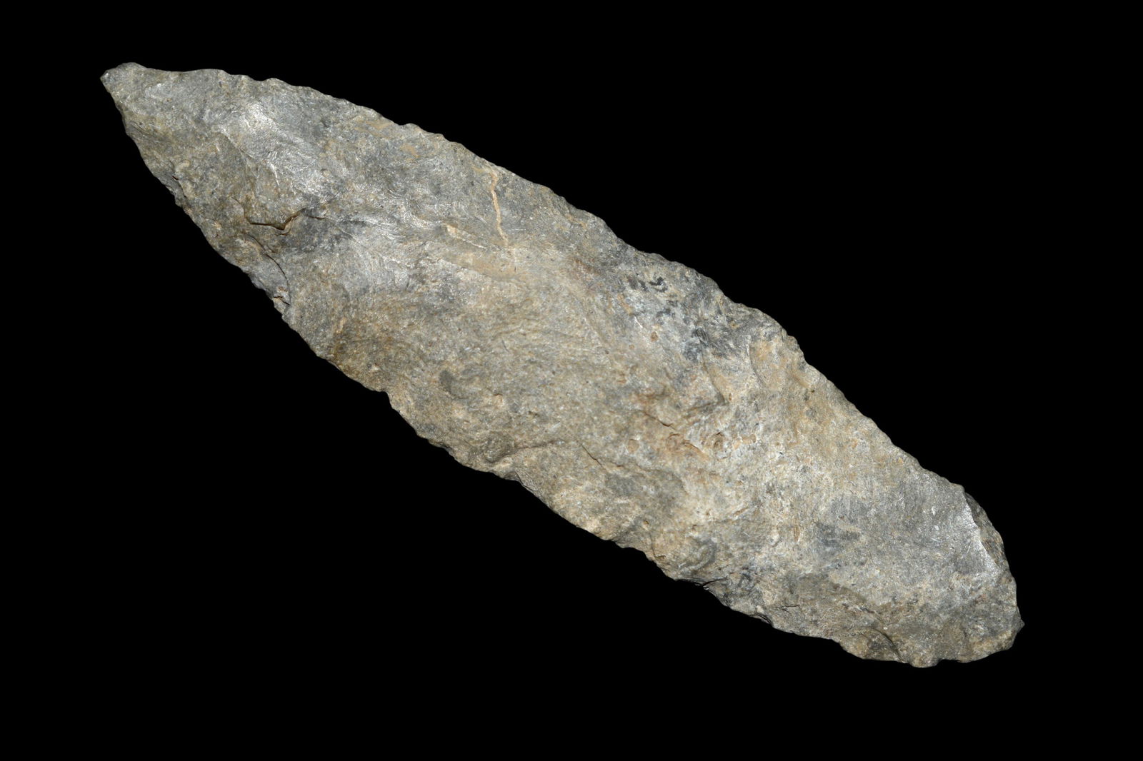 4 1/8" Leaf Blade, Cass IL,  Native American Artifacts (1 of 5)