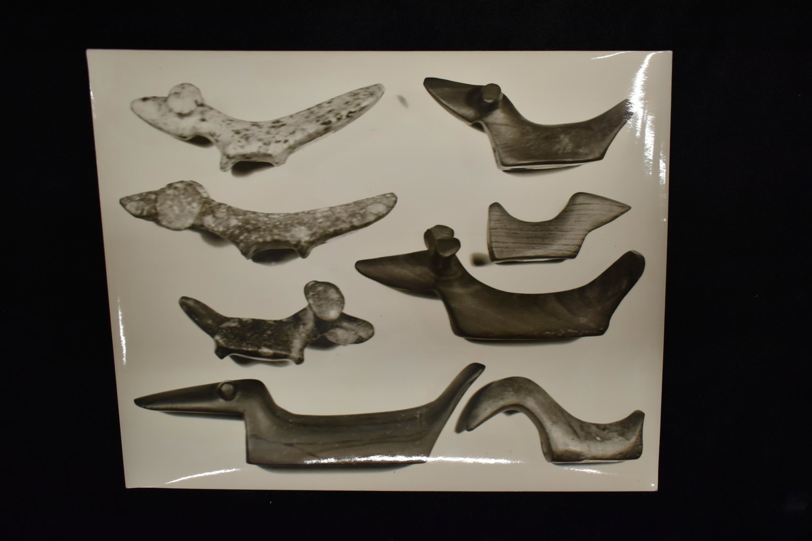 Black and White Photo 8 Bird stones, BW Stephens and: Black and White Photo 8 Bird stones, BW Stephens and Brian Noblock, Artifact Collection Documentation