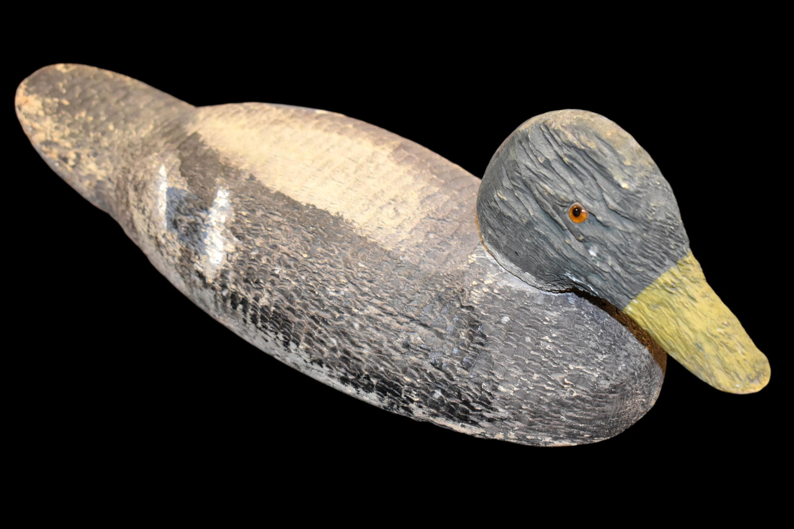 15 1/2" Vintage Wooden Mallard drake Duck Decoy,: 15 1/2" Vintage Wooden Mallard drake Duck Decoy, Hunting