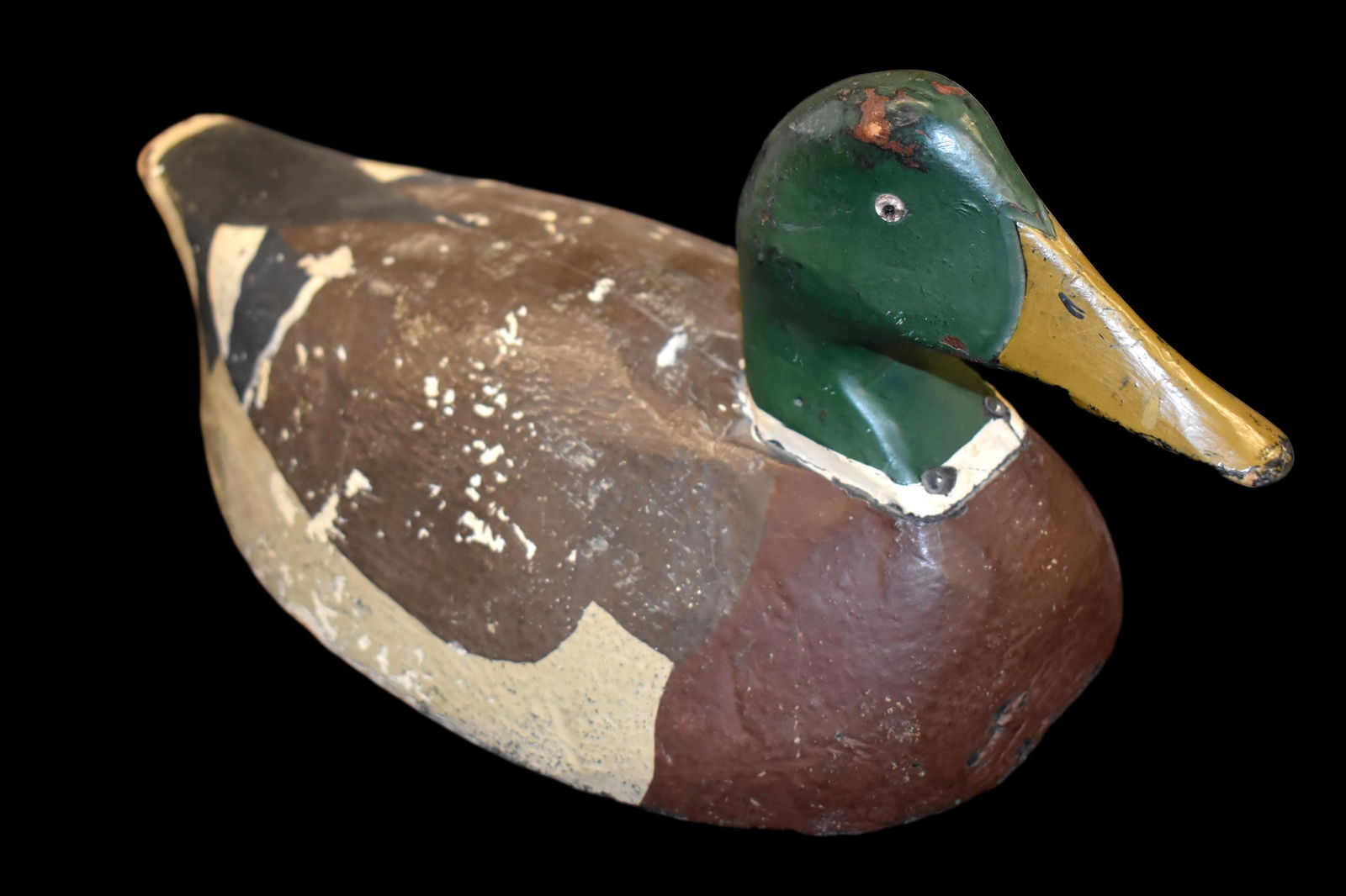 15" Vintage MI Mallard Drake Duck Decoy 1930-1940s, (1 of 6)