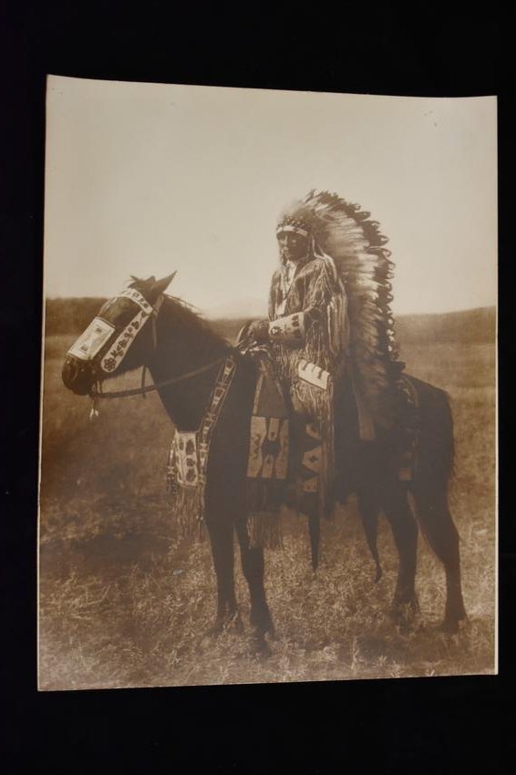 11x14" Vintage Black and White Photograph of Native (1 of 2)
