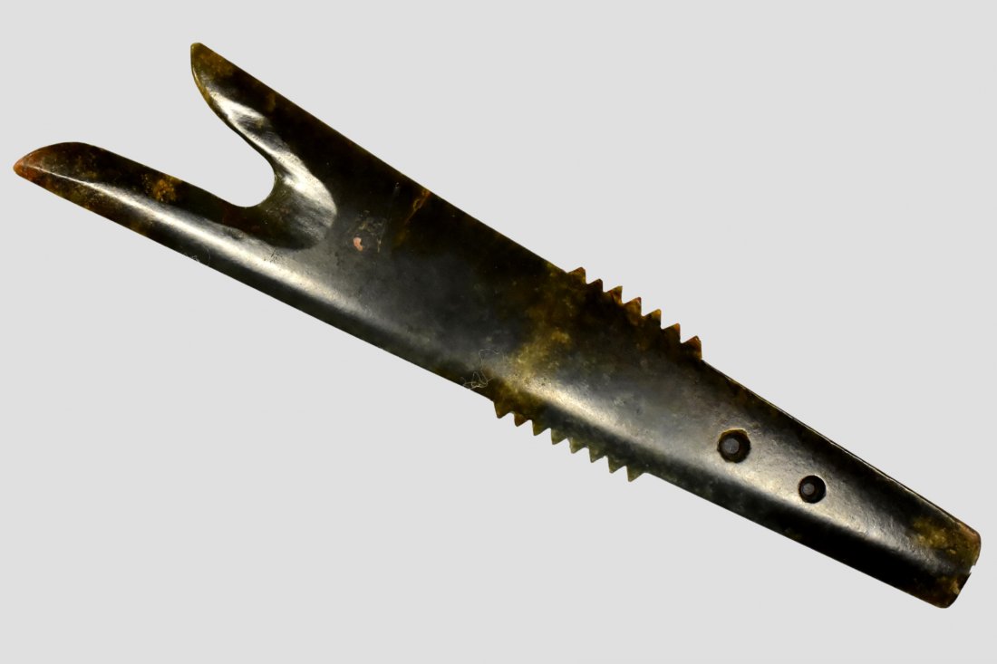 10 3/8" x 2" Jade Zhang Ritual Blade, 4000 - 2500 BC (1 of 5)