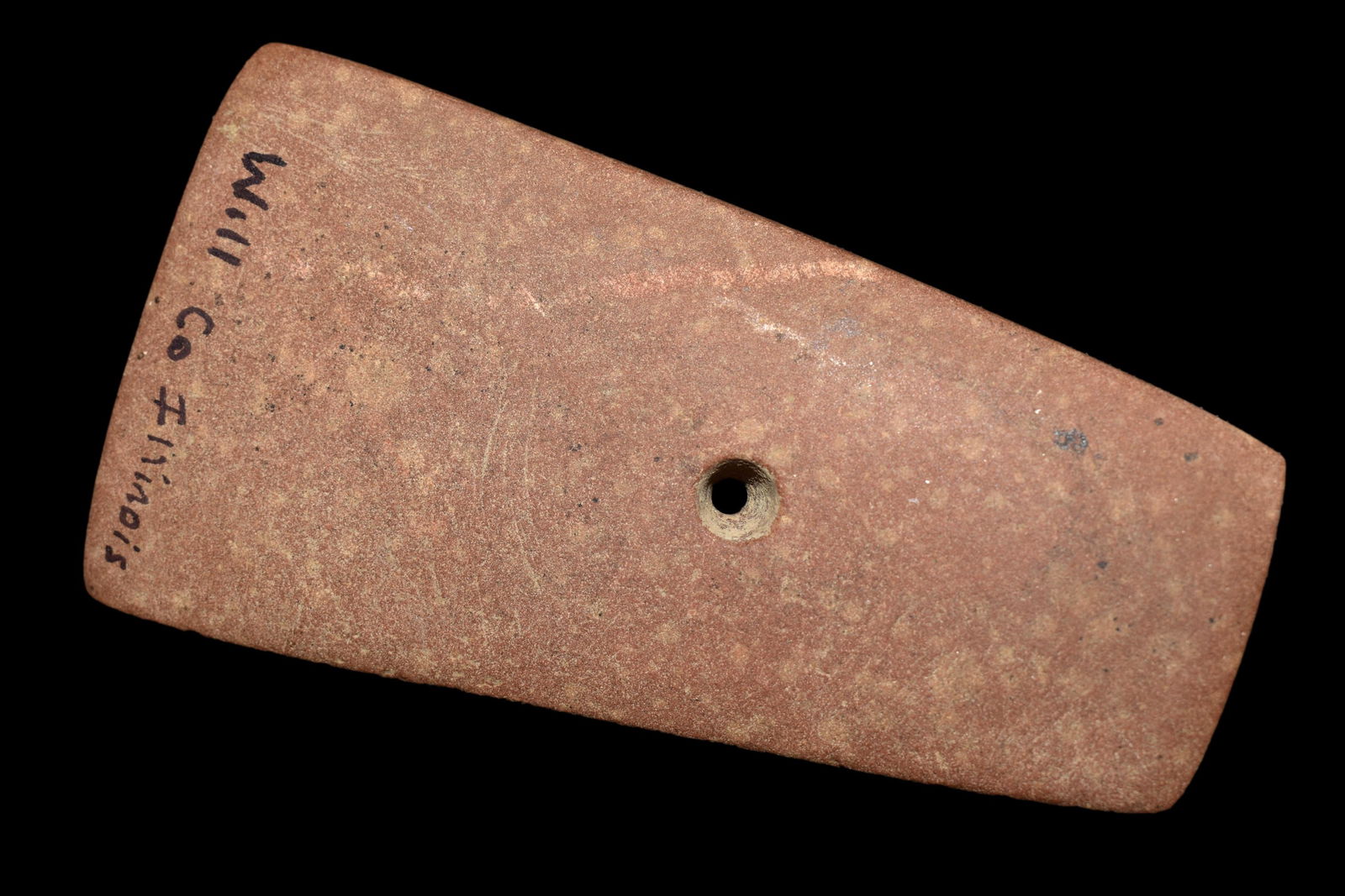 4 1/8" Hardstone Pendant, Found in Will Co. IL, Ex Nick (1 of 5)