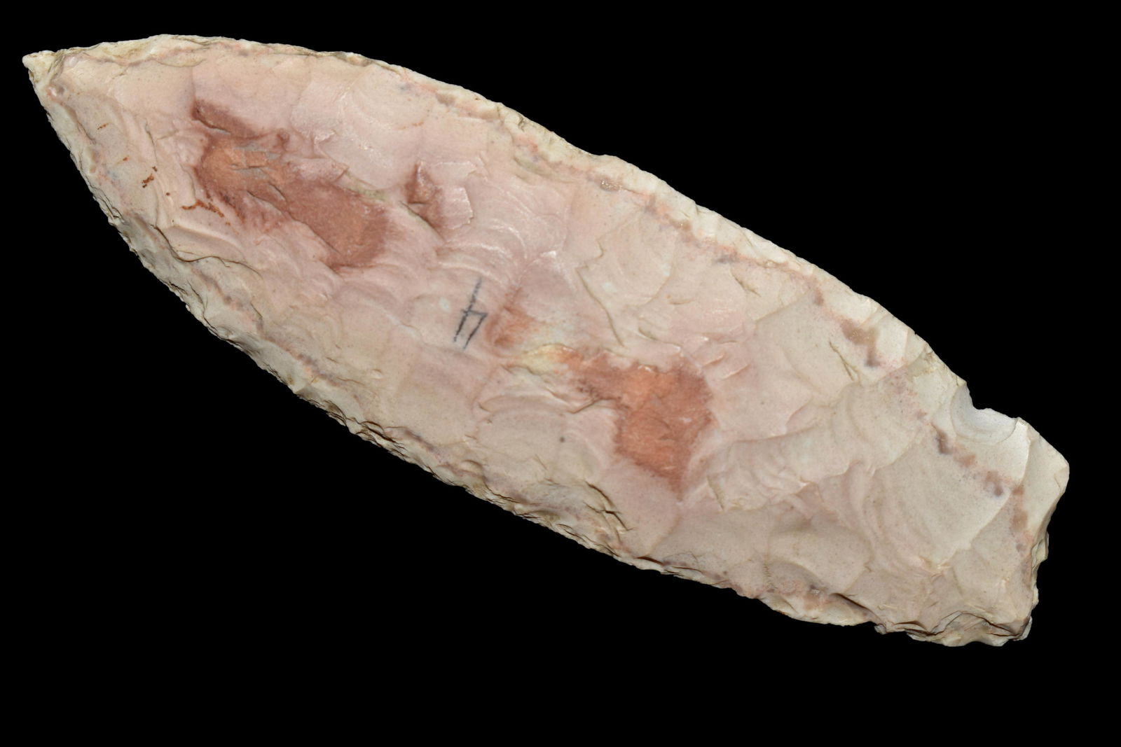 3 3/4" Agate Basin, Made of Waraw Tabular, Found in (1 of 7)