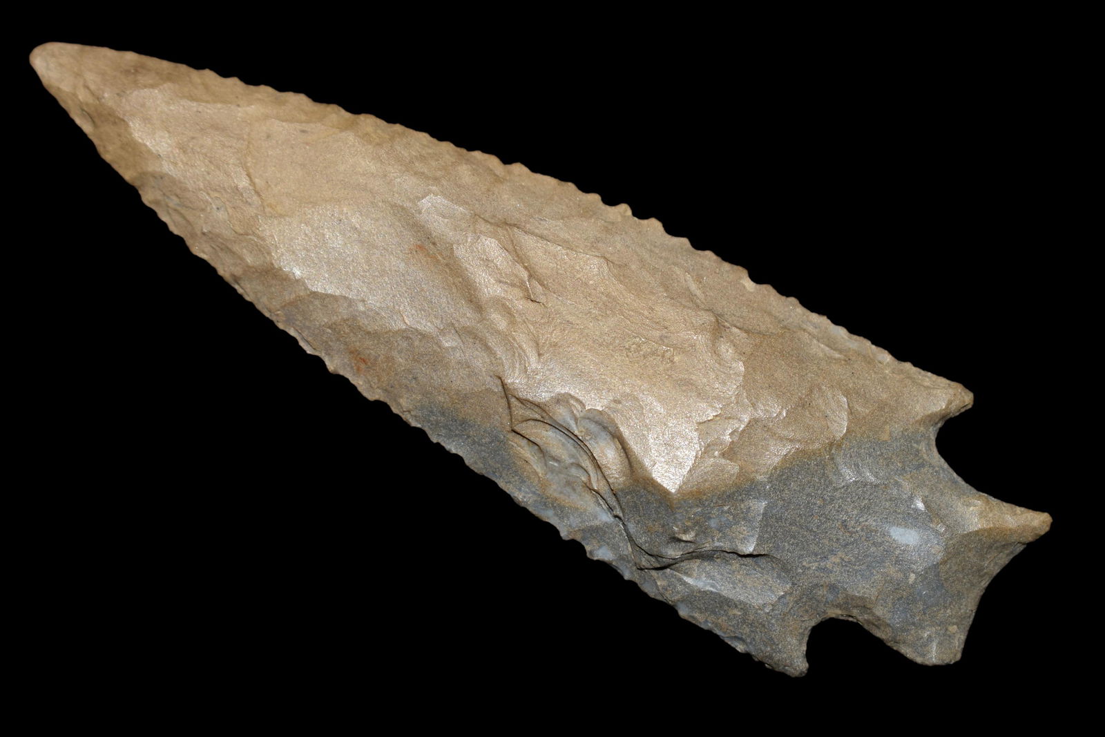 Phenomenal 4 1/16" Serrated Kirk, DAVIS COA, South Cent (1 of 8)