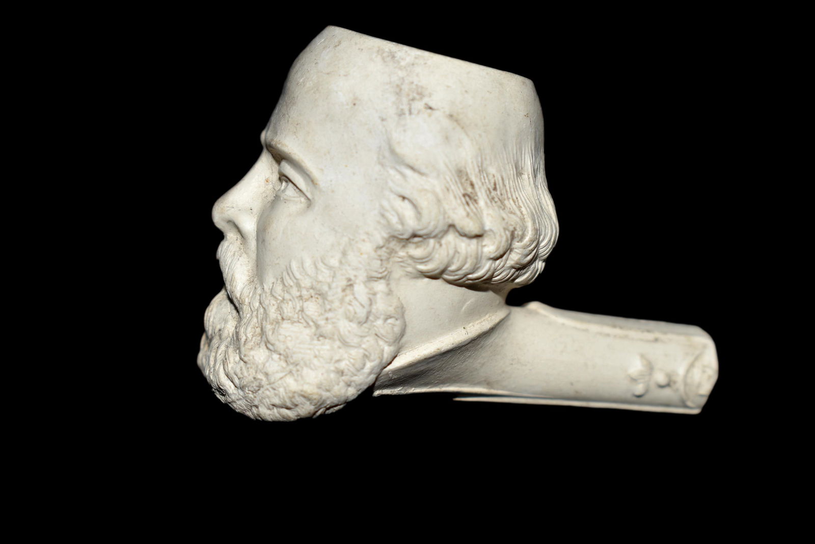 Late 1700 to mid 1800 Historical Clay Effigy Head Pipe (1 of 6)