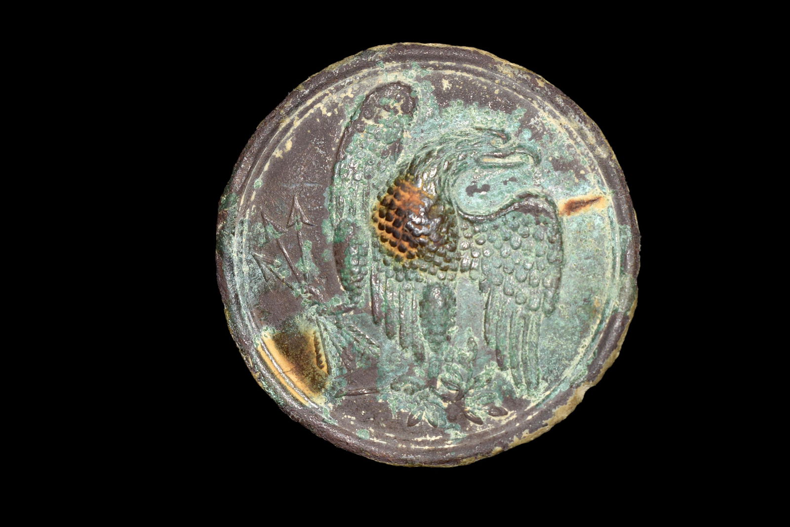 2 1/2" Union Breastplate Civil War found in Missouri (1 of 4)