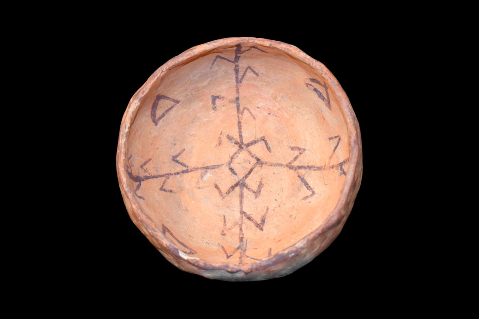 4 5/8" x 2" Anasazi/Hohokom Early Pot from 4 Corners (1 of 4)