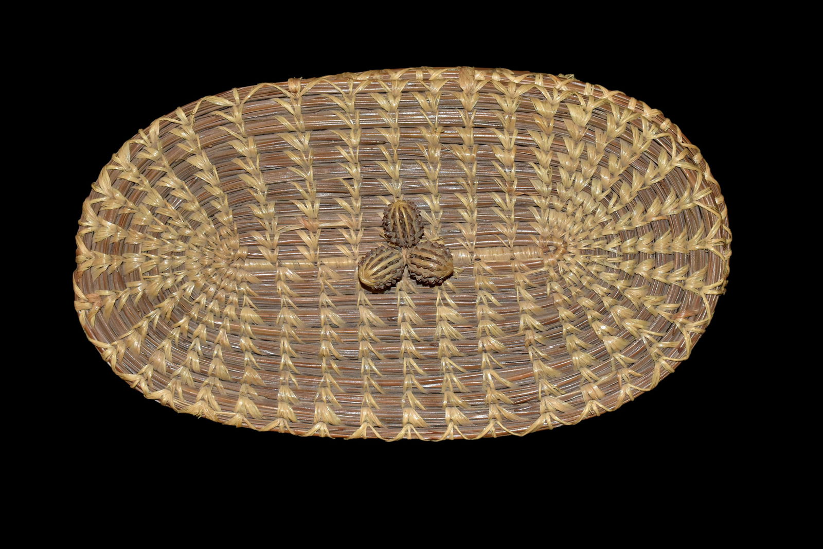 8 1/2" Native American woven Basket (1 of 4)
