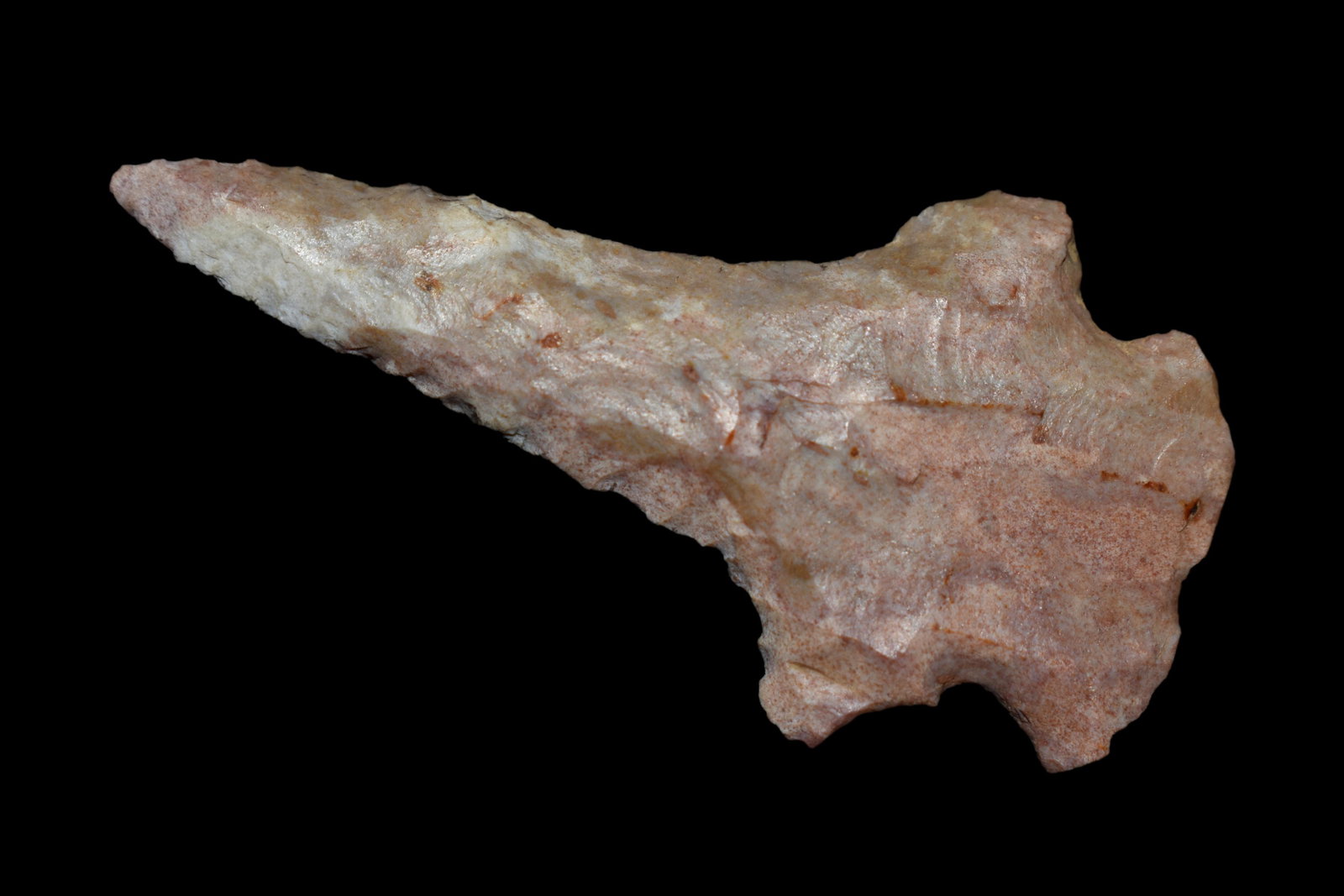 2 1/8" COLORFUL ARCHAIC DRILL FOUND IN LINCOLN COUNTY (1 of 4)