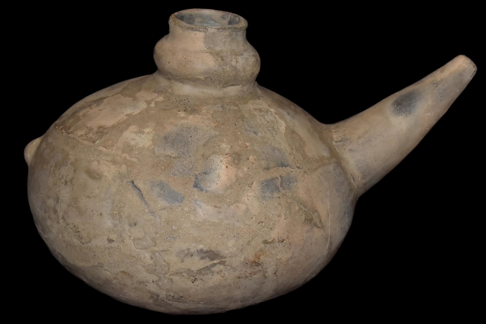 AMAZING 12" LONG POTTERY TEAPOT FROM THE BECK PLACE, (1 of 9)