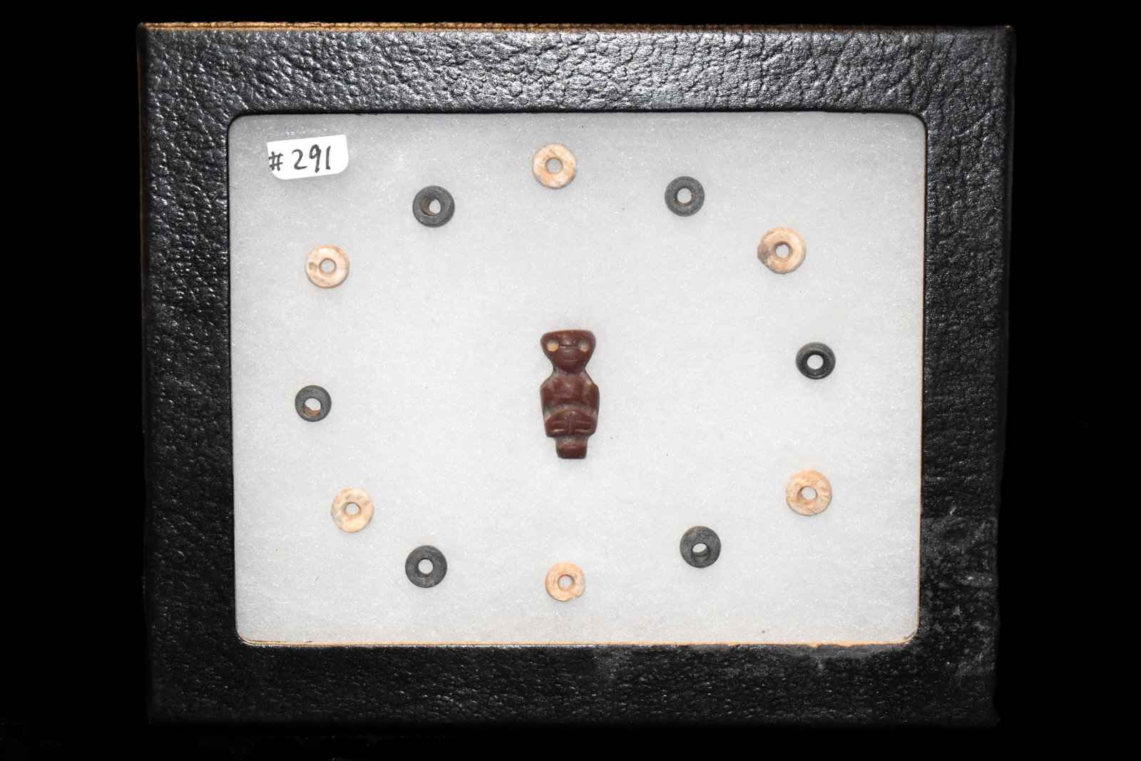 ANASAZI / HOHOKAM HUMAN EFFIGY PENDANT SURROUNDED BY (1 of 1)