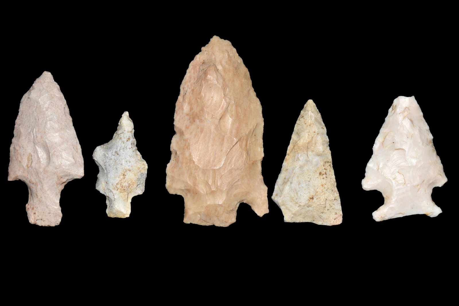 LOT OF 5 POINTS FROM SOUTHERN MISSOURI, AUTHENTIC (1 of 2)