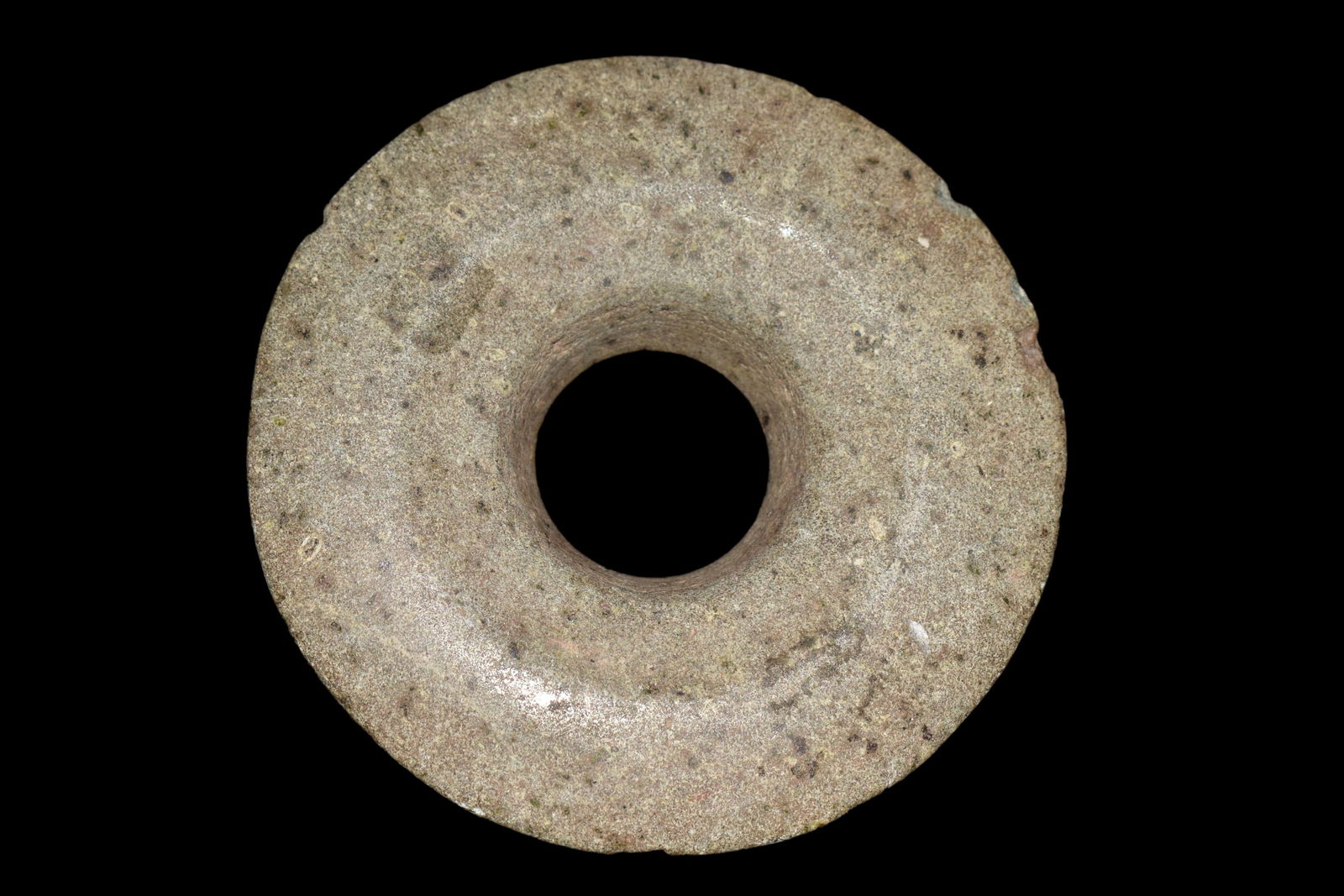 RARE LARGE MAYAN EAR SPOOL, GREAT POLISH AND NICE FORM, (1 of 1)