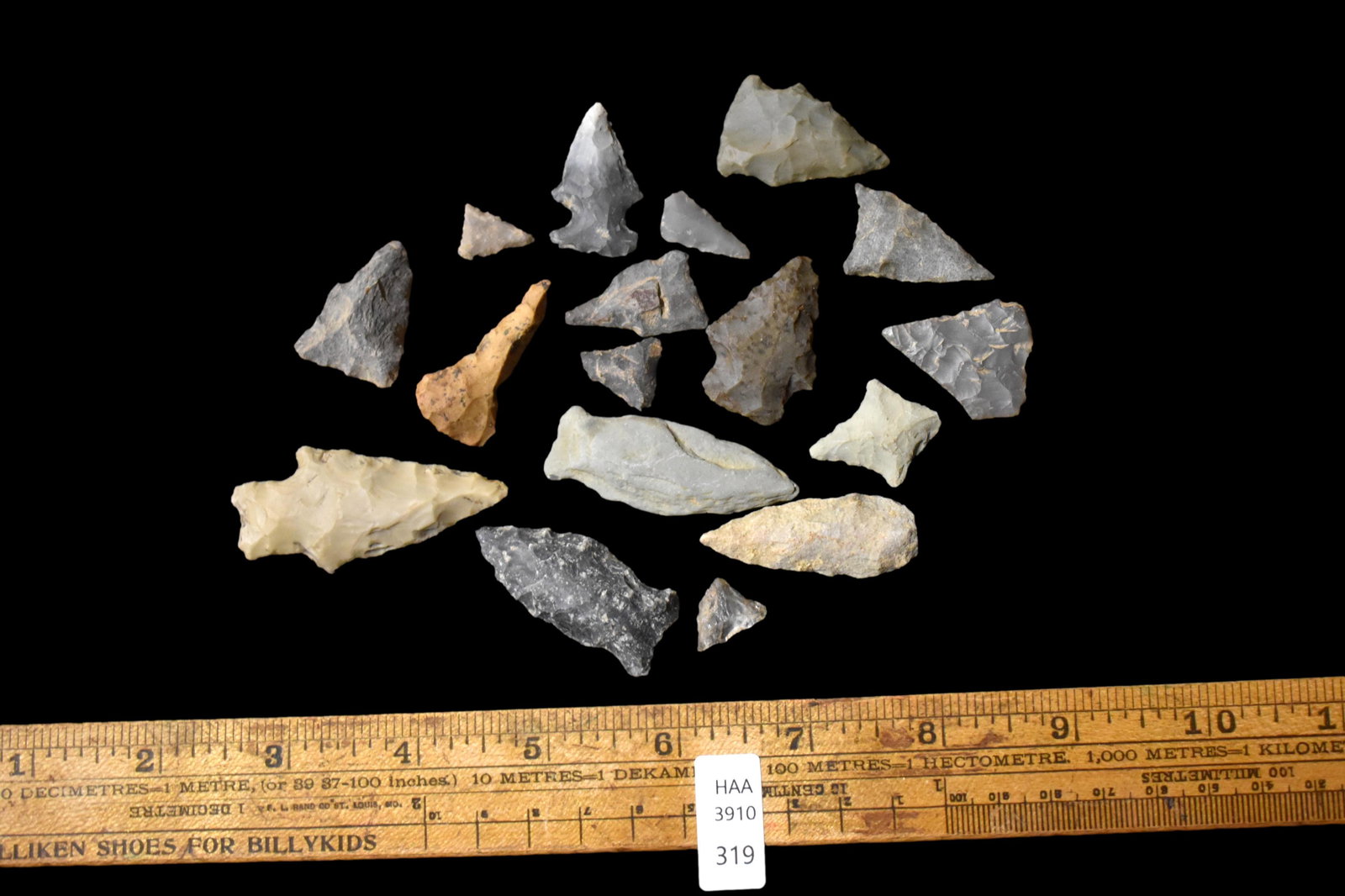 Lot of 17 Arrowheads found in Eastern North Carolina as (1 of 1)
