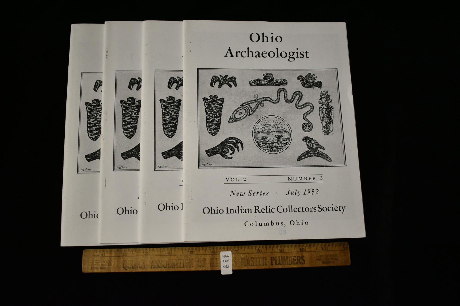 Ohio Archaeologist 1952 1-4 report (1 of 1)