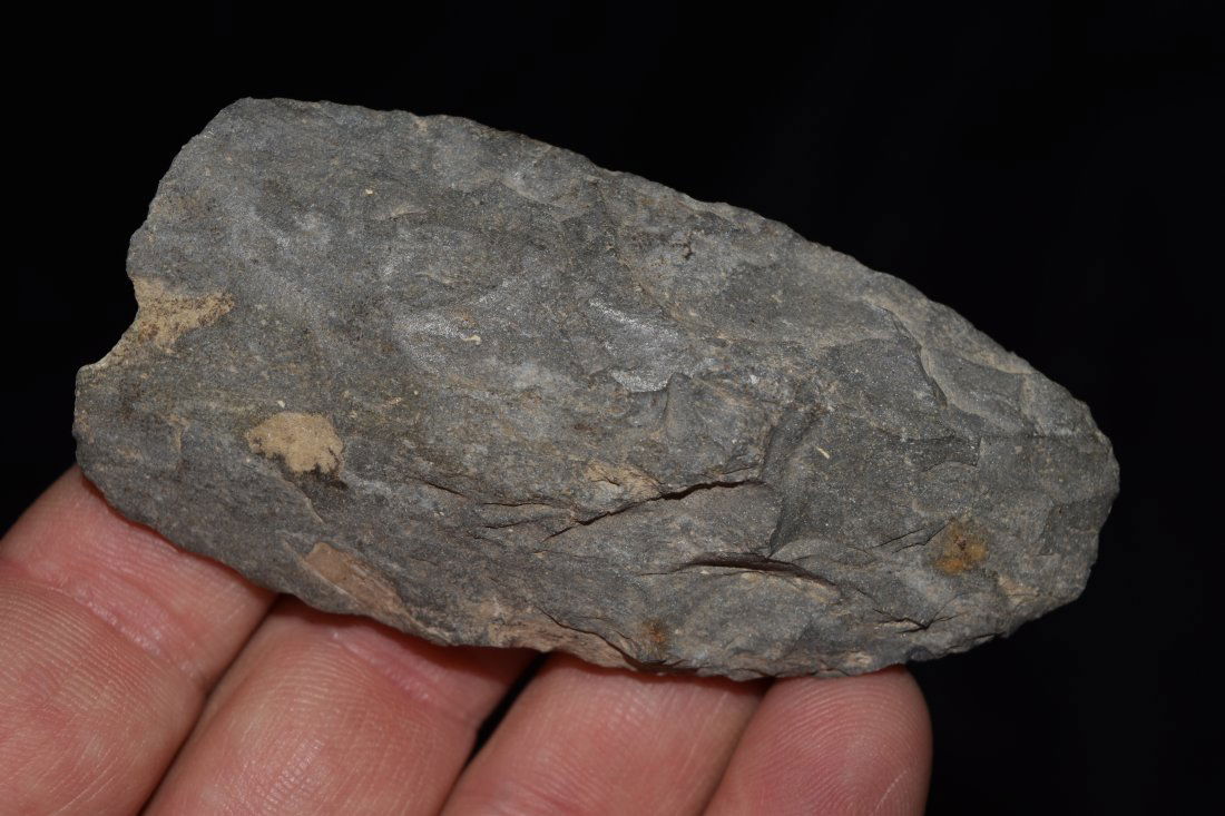 3 1/4" Flint Gouge, heavy use wear polish, Cape (1 of 5)