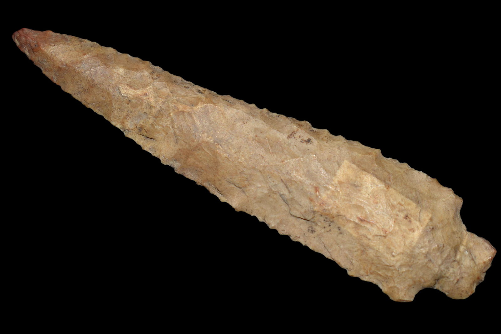 4 1/16" Stemmed Point with a needle tip. Johnson Co (1 of 4)