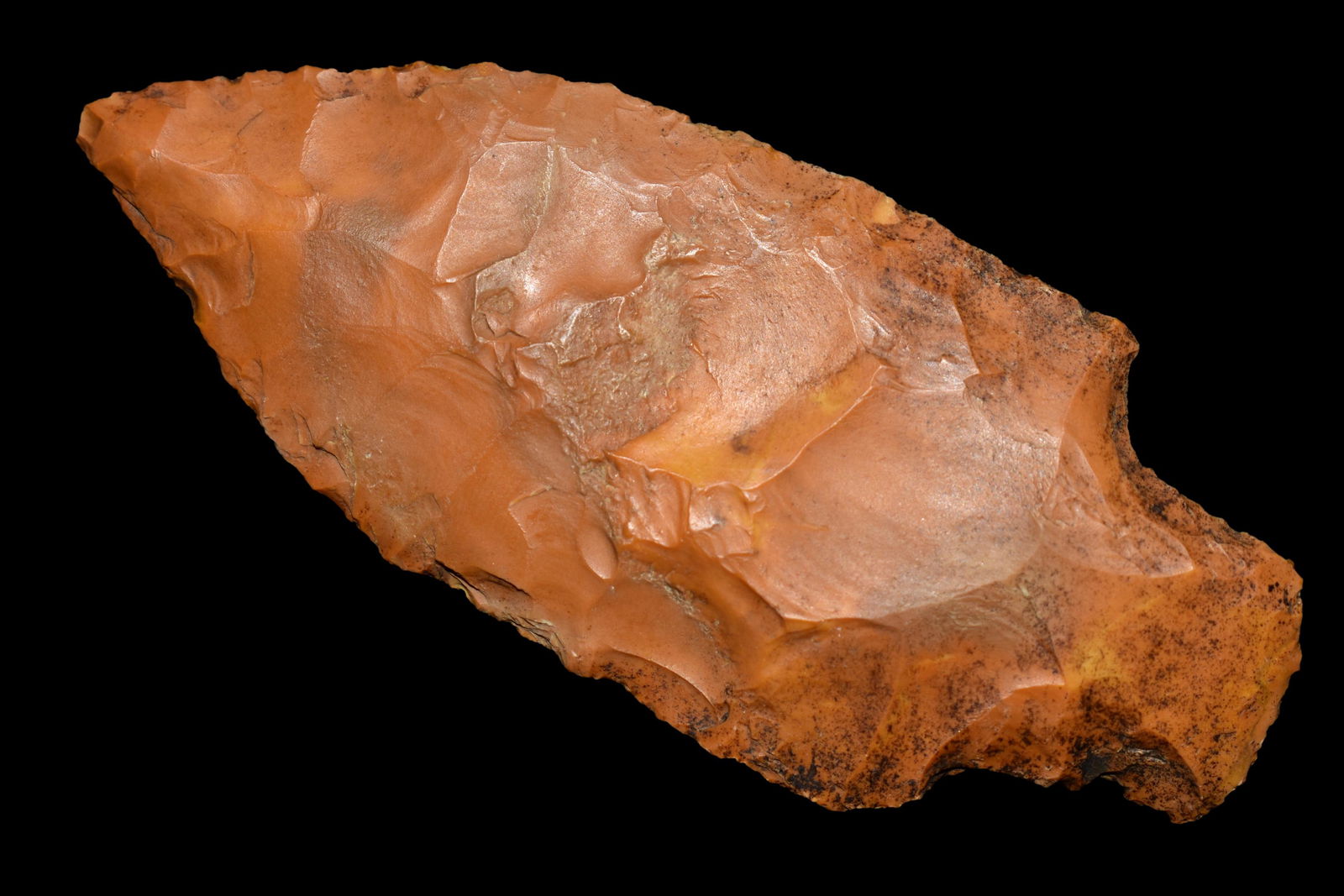 3 1/2" Etley River Stained Orange, found in Madison (1 of 4)
