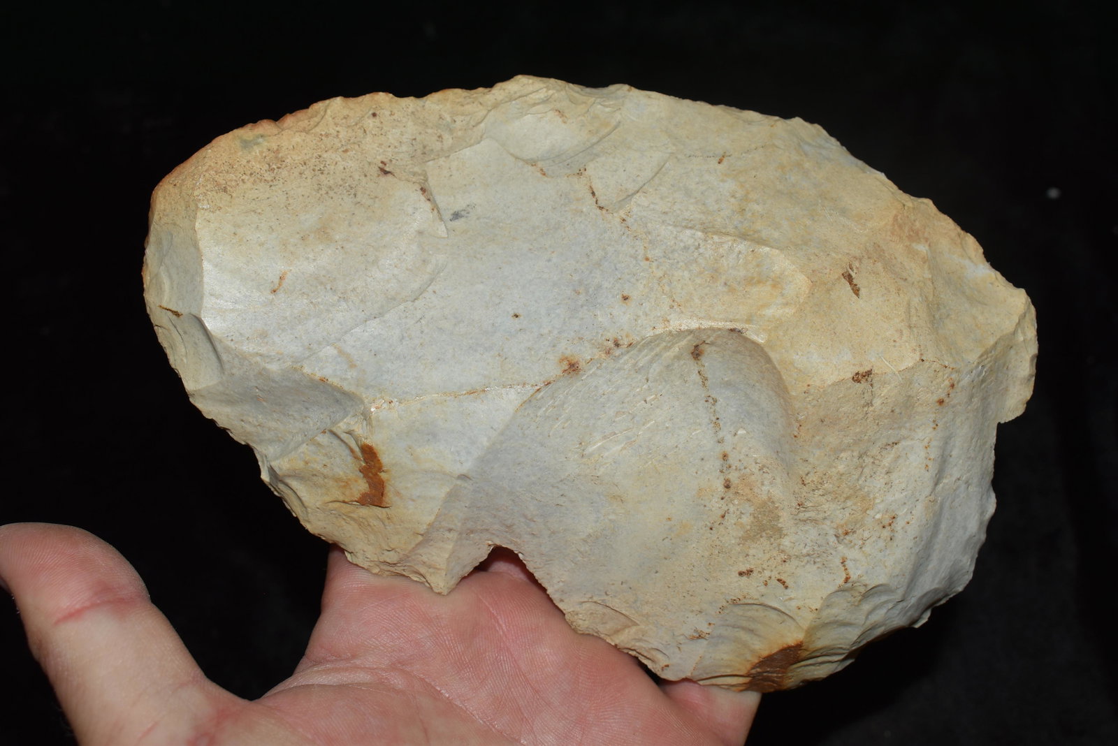 7" Early Platter, Paleo or Early Archaic, Adams Co IL (1 of 4)