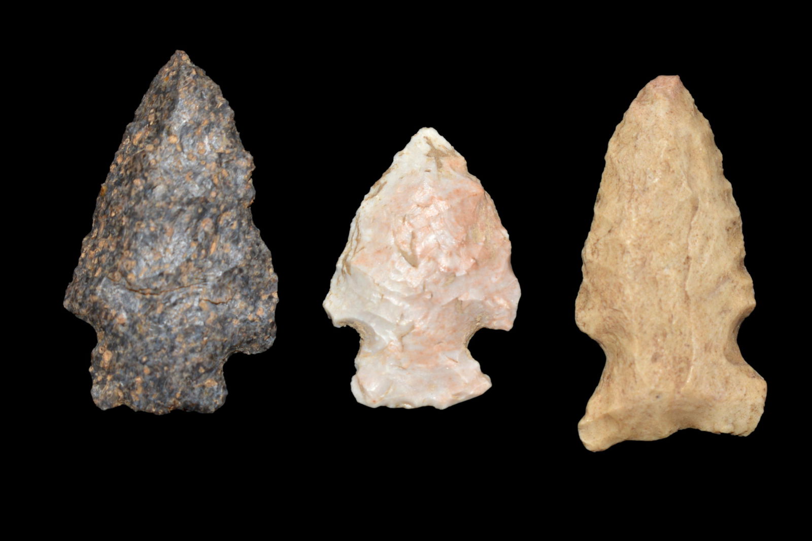 Grouping of Arrowheads, found in Johnson CO., Illinois (1 of 2)