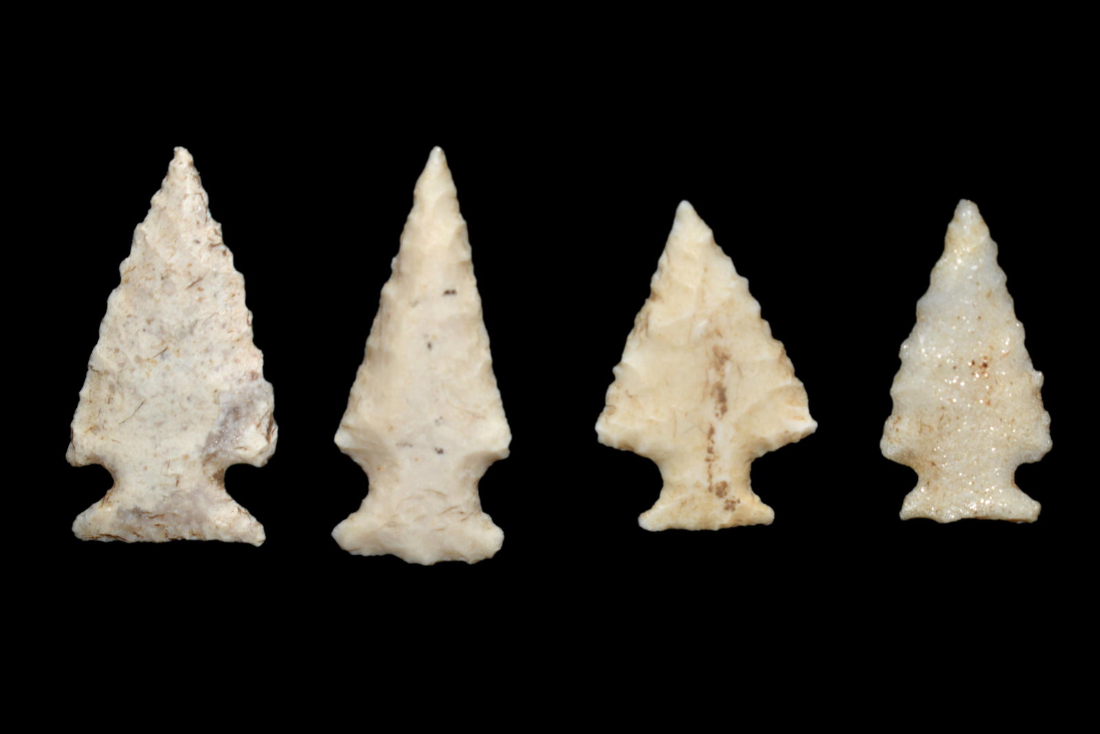 Grouping of Birdpoints, found in Adams Co., Illinois, (1 of 4)