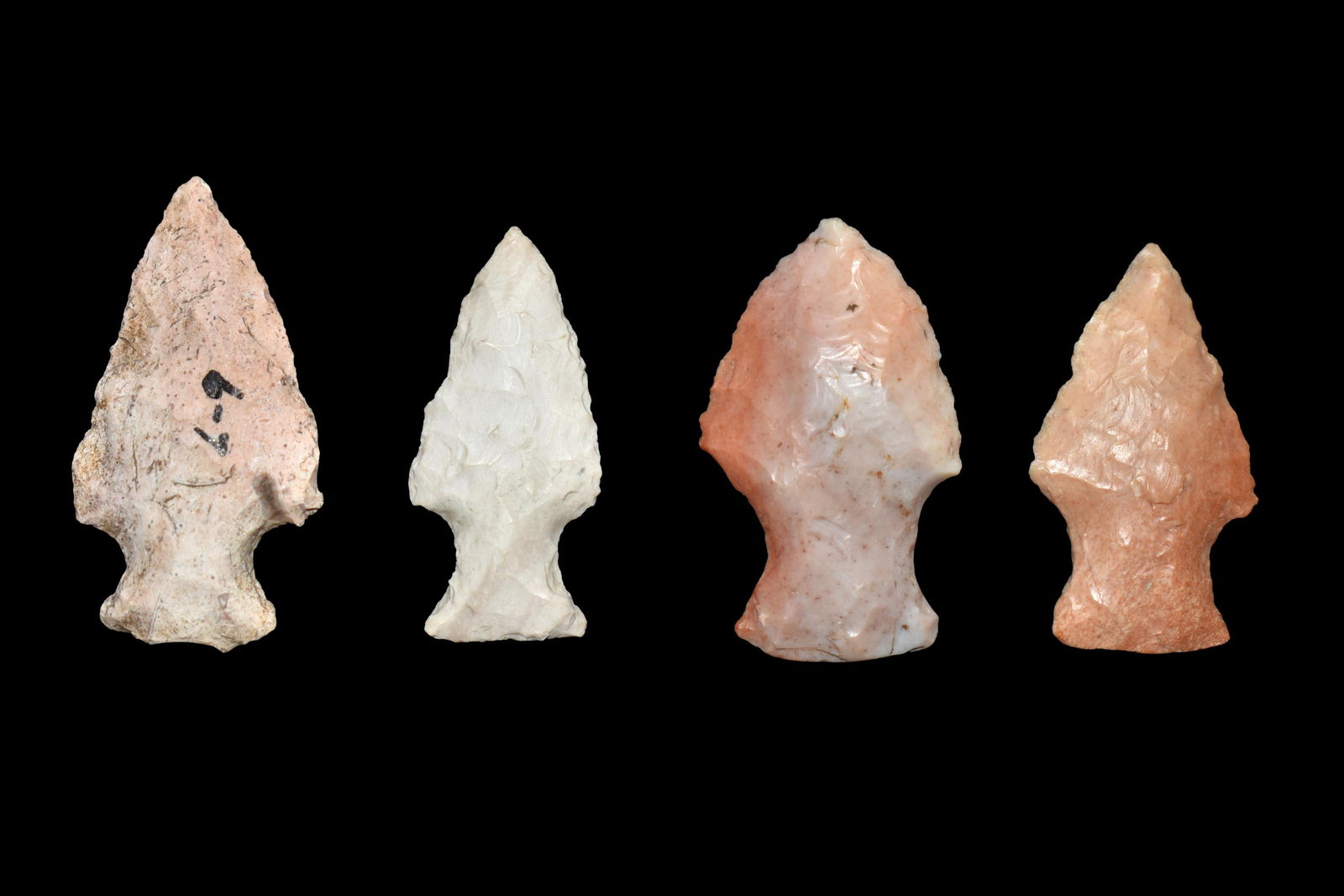 Lot of 4 Bird Points, ex Glenn Leesman collection (1 of 2)