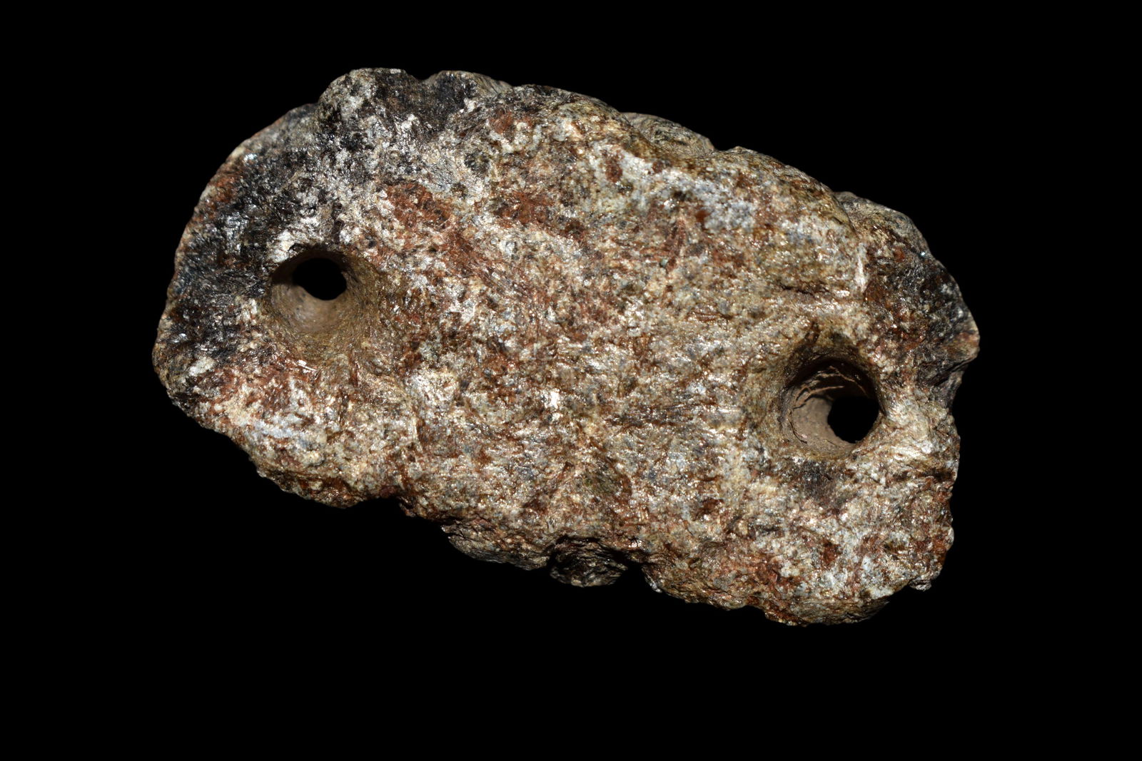 NICE 2" LONG STEATITE GORGET FOUND IN BENTON/HUMPHREYS (1 of 7)