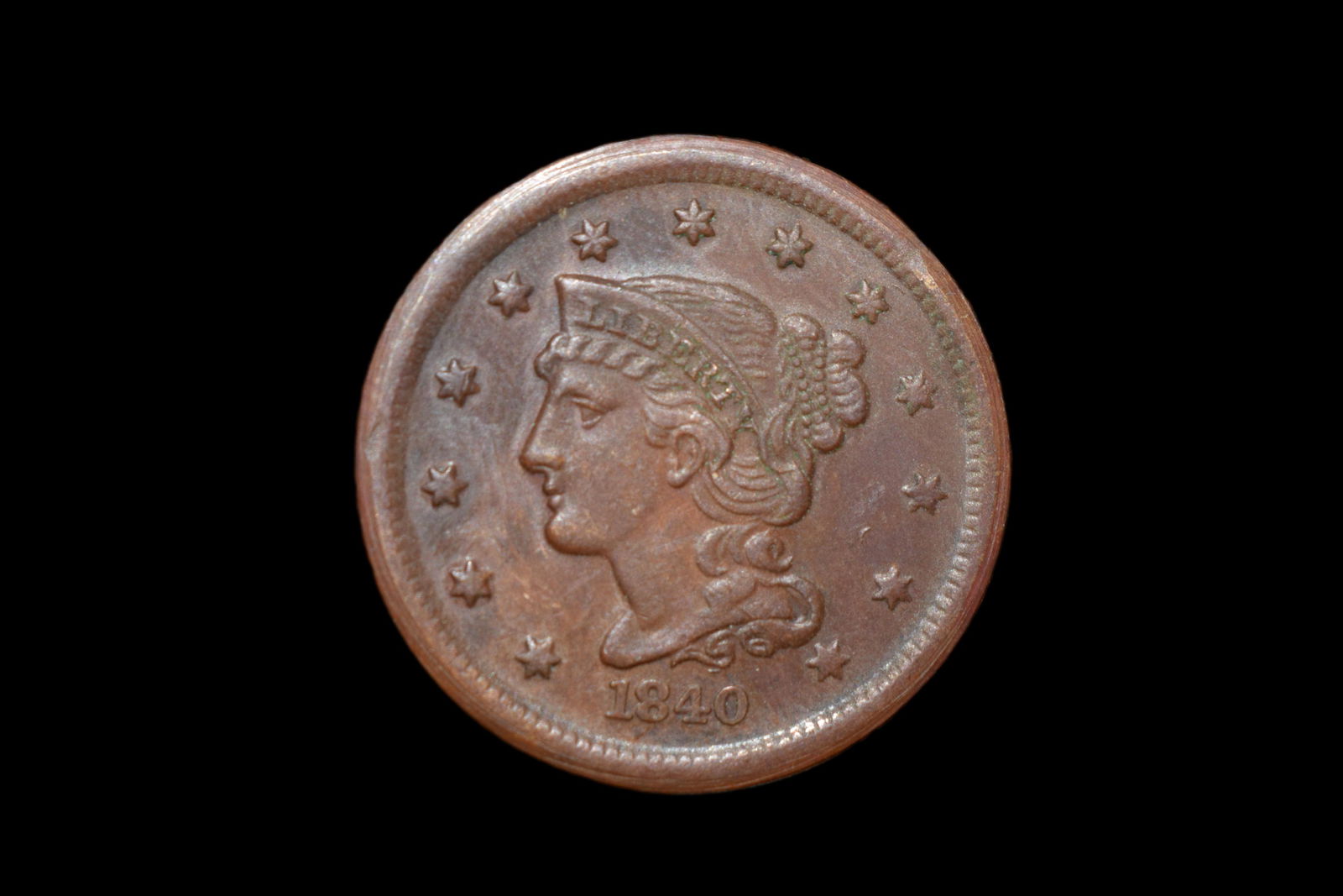 1840 LARGE CENT, EARLY US COIN (1 of 4)