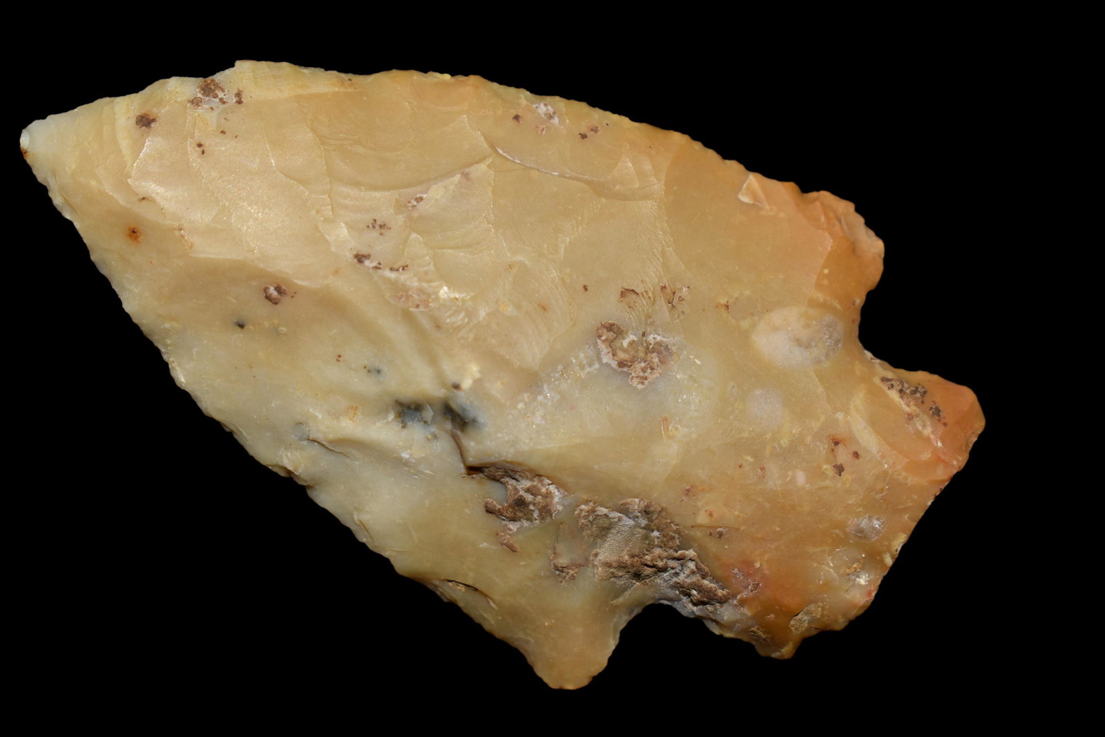 2 1/2" Stemmed Point, from Northeast Arkansas, (1 of 4)