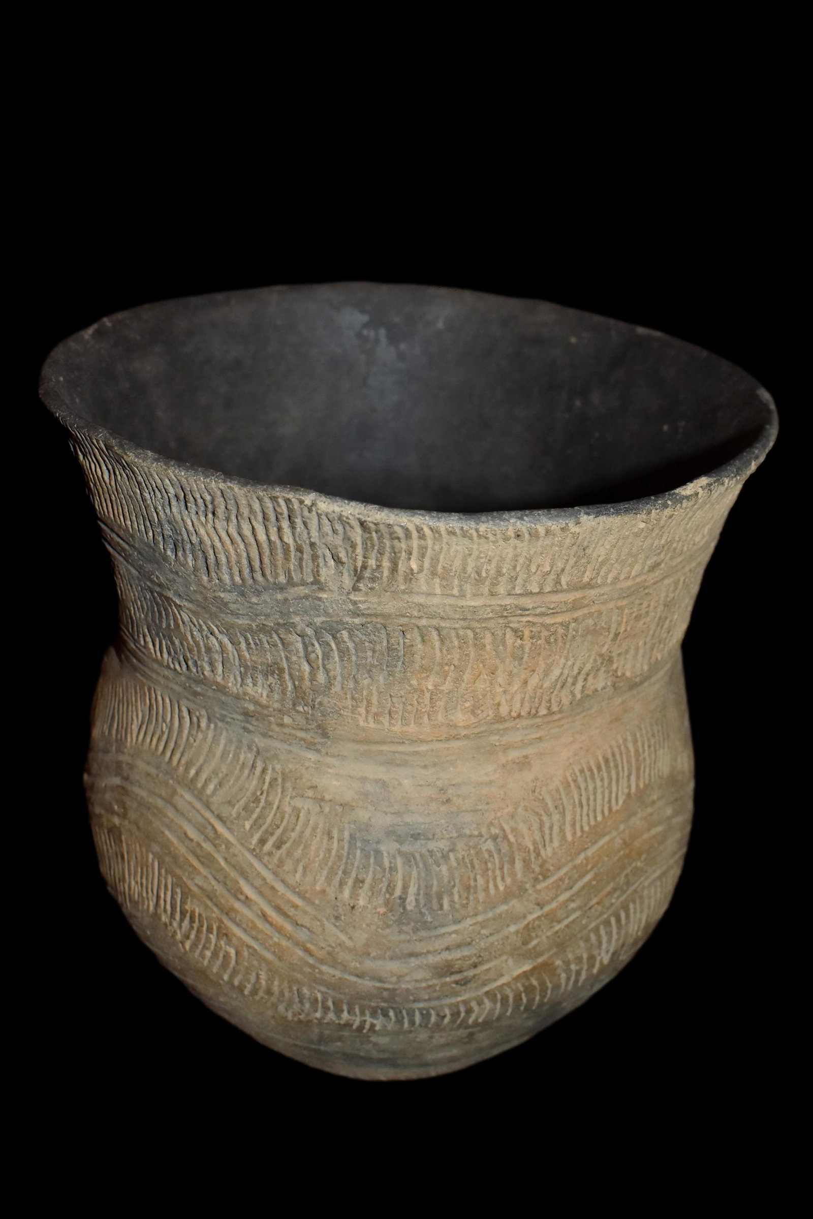 8 1/2" Elaborately Incised Caddo Jar (1 of 5)