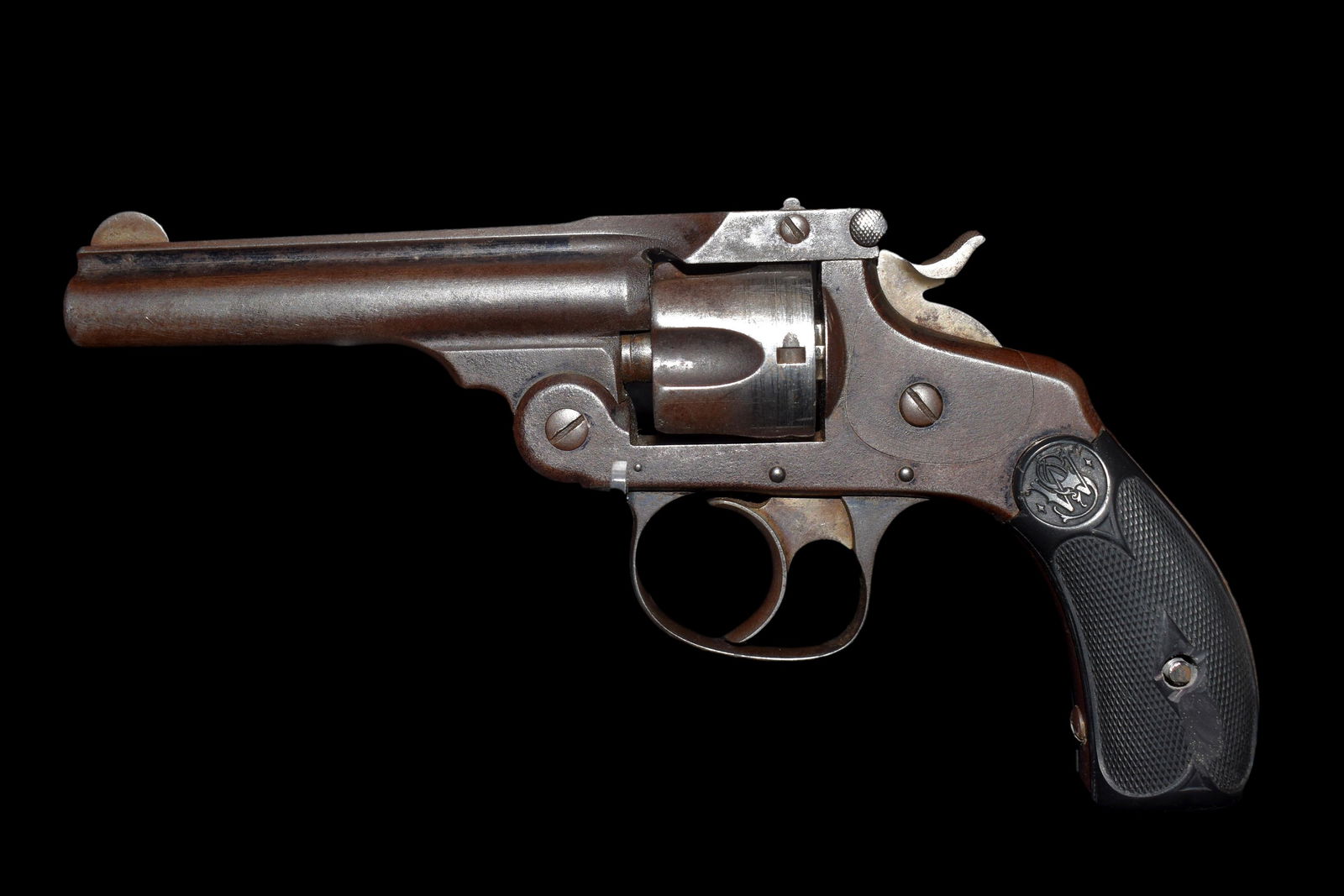 Smith and Wesson Double Action .38 Revolver serial#: Smith and Wesson Double Action .38 Revolver serial# 54538 on bottom of grip Crisp fire