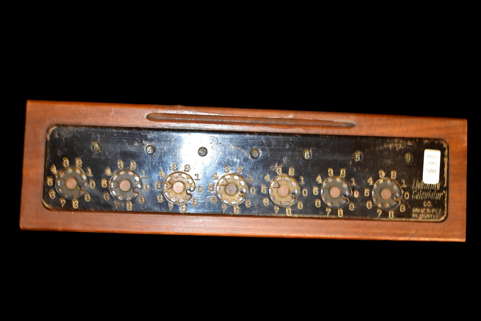 13 1/8" Antique Lightning Calculator from Grand Rapids (1 of 4)